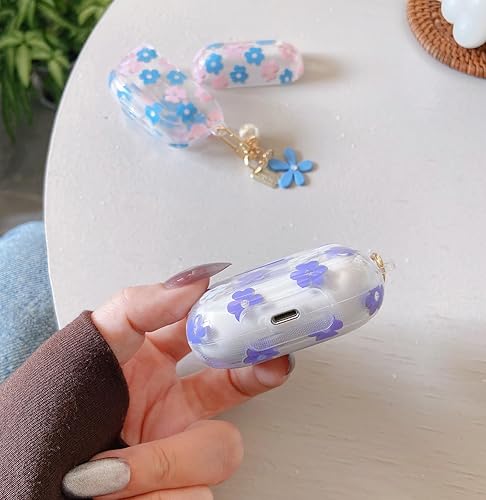 Miniatura 4 de Funda transparente para Airpods de 21 generación, funda protectora de TPU suave con flores de 21 generación, funda protectora de piel para niñas y