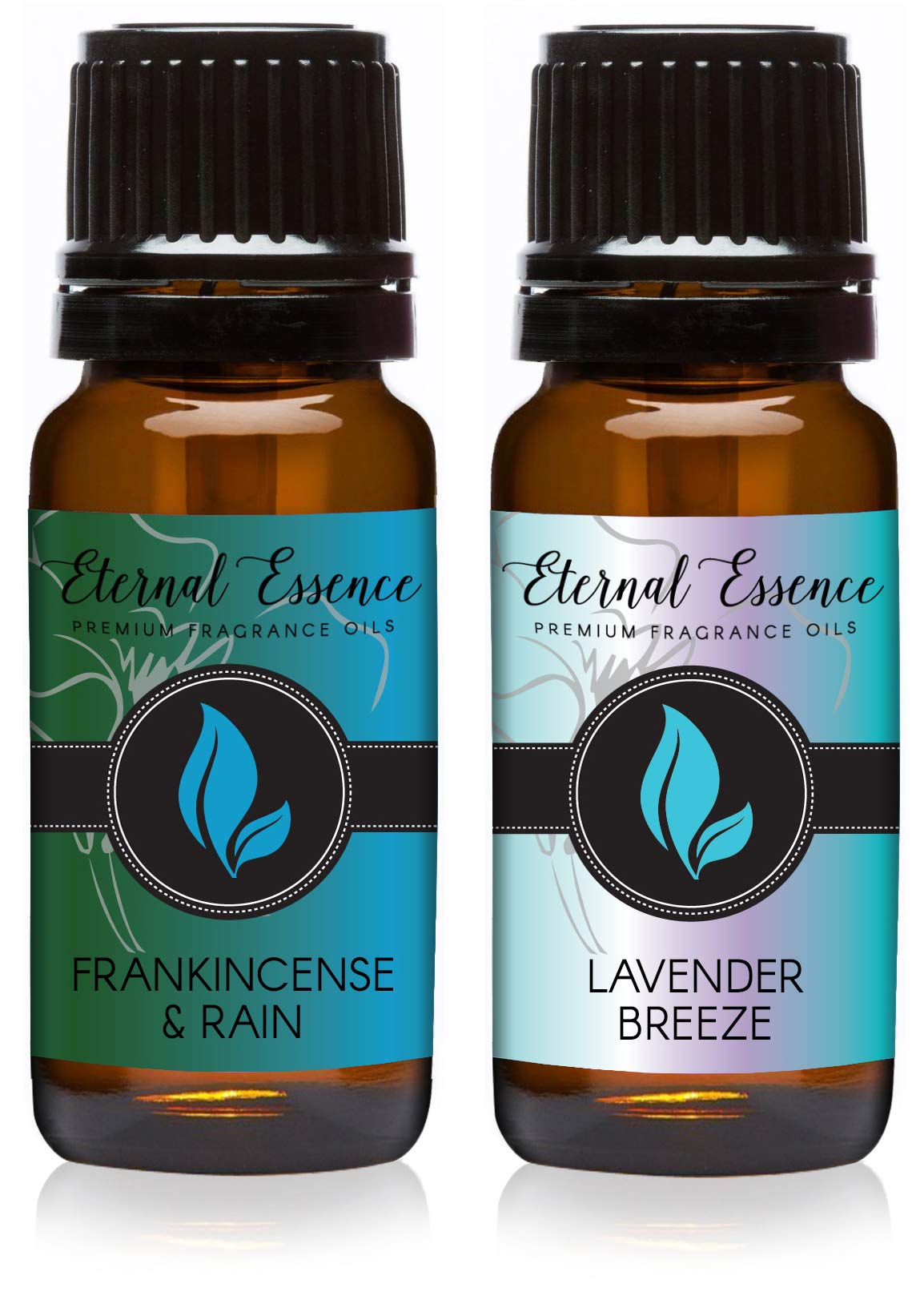 Eternal Essence Oils 2 Pack 10ml Premium Fragrance Oil - Lavender Breeze &amp; Frankincense &amp; Rain - for Candle, Soap Making, Aromatherapy, Diffusers, Home Care, &amp; Humidifiers