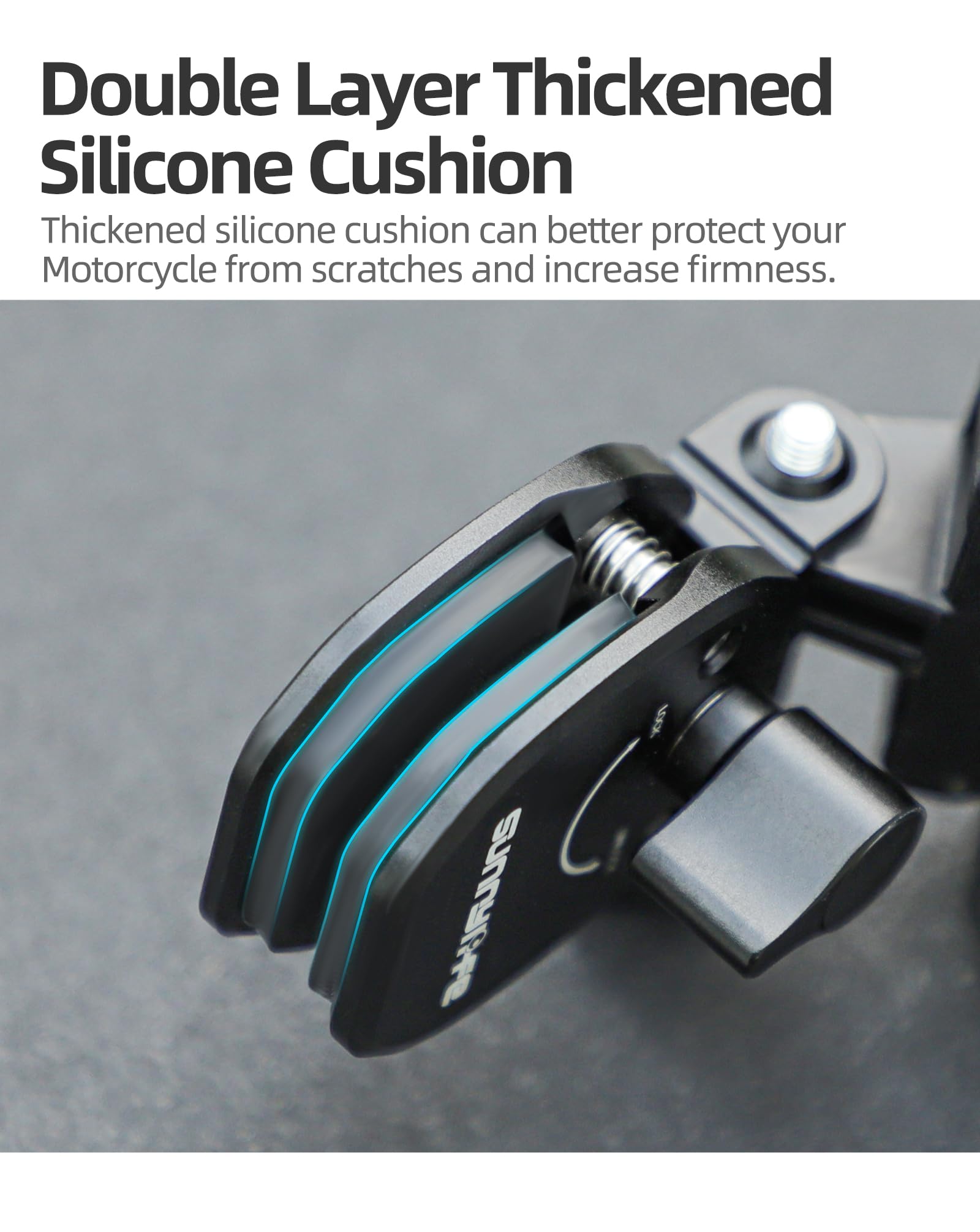 Lupholue Support à Clip Pour Pare-brise De Moto Compatible Avec GoPro Hero 13 12 11 10 9 8 7, Insta360 X4 X3 X2 X ONE RS R, DJI Osmo Action, Smartphone