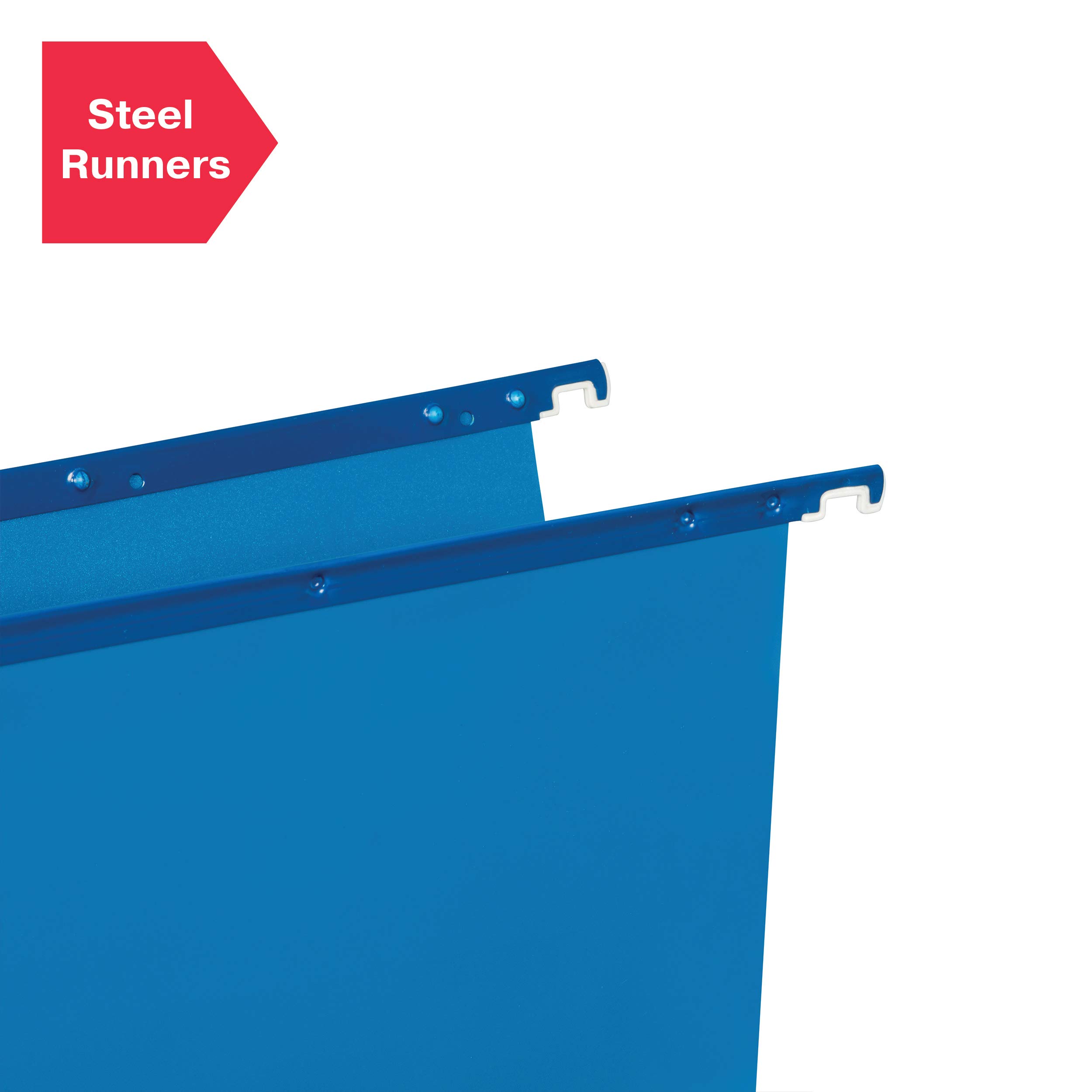 Rexel Crystalfile - Carpeta colgante, 25 unidades, azul