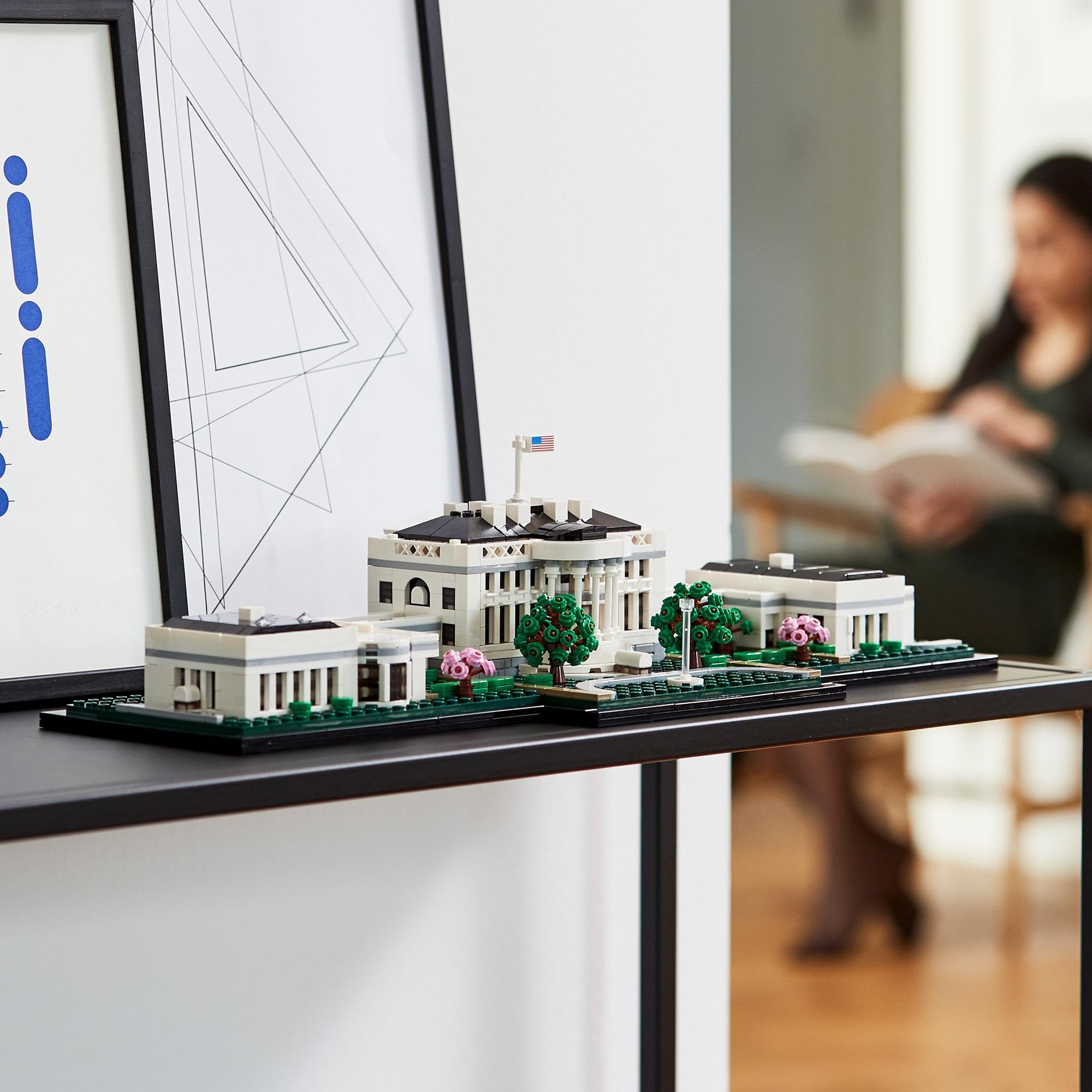 LEGO Architecture La Casa Bianca, Modellino da Costruire, Progetto Fai da Te da Collezione, Set di Decorazione per la Casa, Hobby Creativo per Adulti, Idee Regalo per Uomo, Donna, Lui o Lei 21054