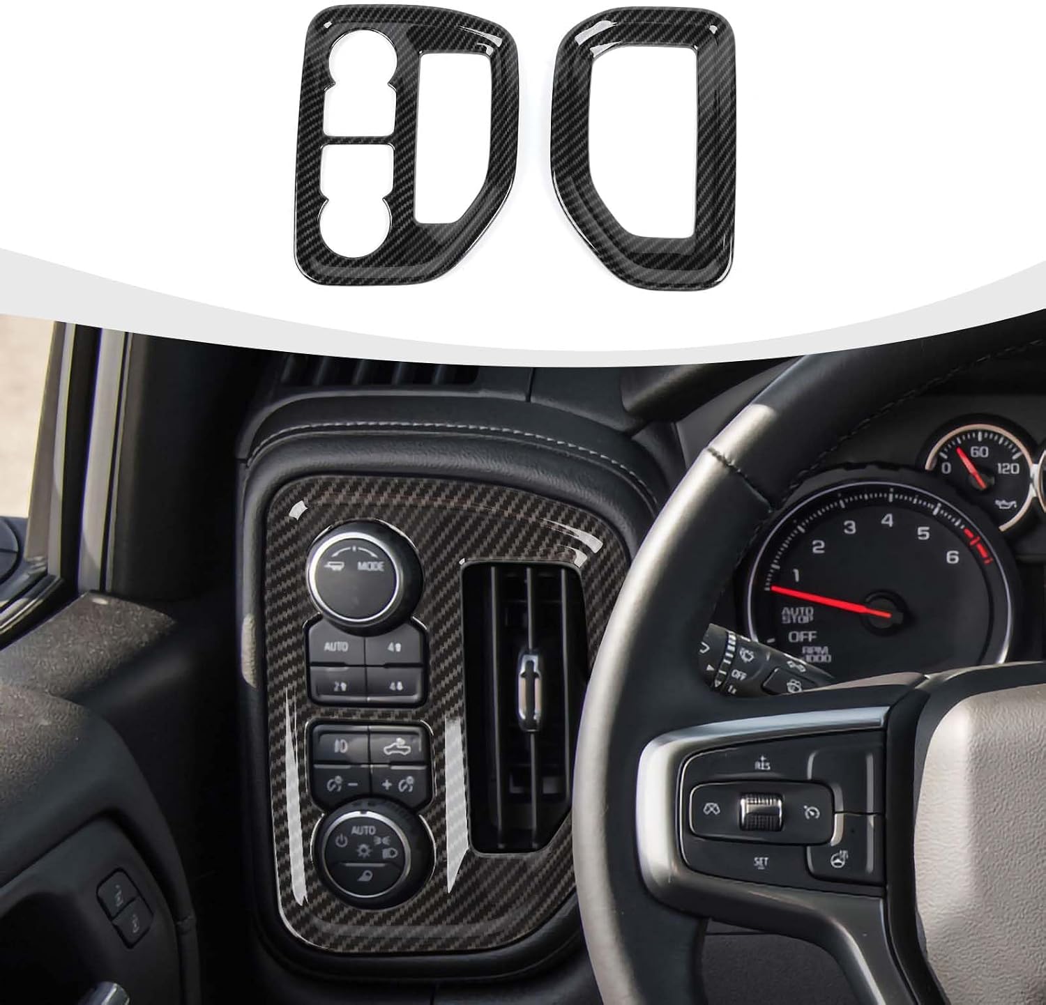 Spruce Up Your Interior! Carbon Fiber AC Vent Trim Covers For 2009-2014 Ford F-150 (2-Piece Set)