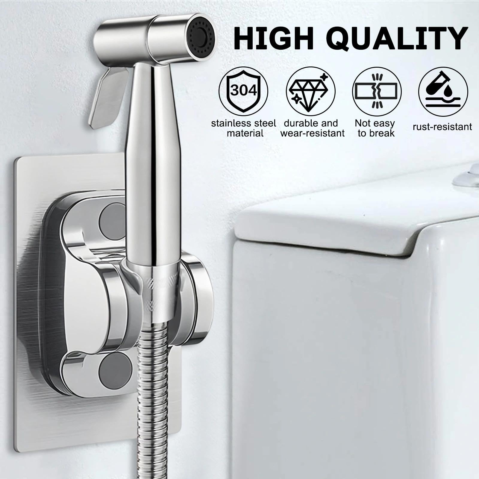 LINTRA Handdouche, toilet, roestvrij staal, wc-douche LINTRA Handdouche, toilet, roestvrij staal, wc-douche