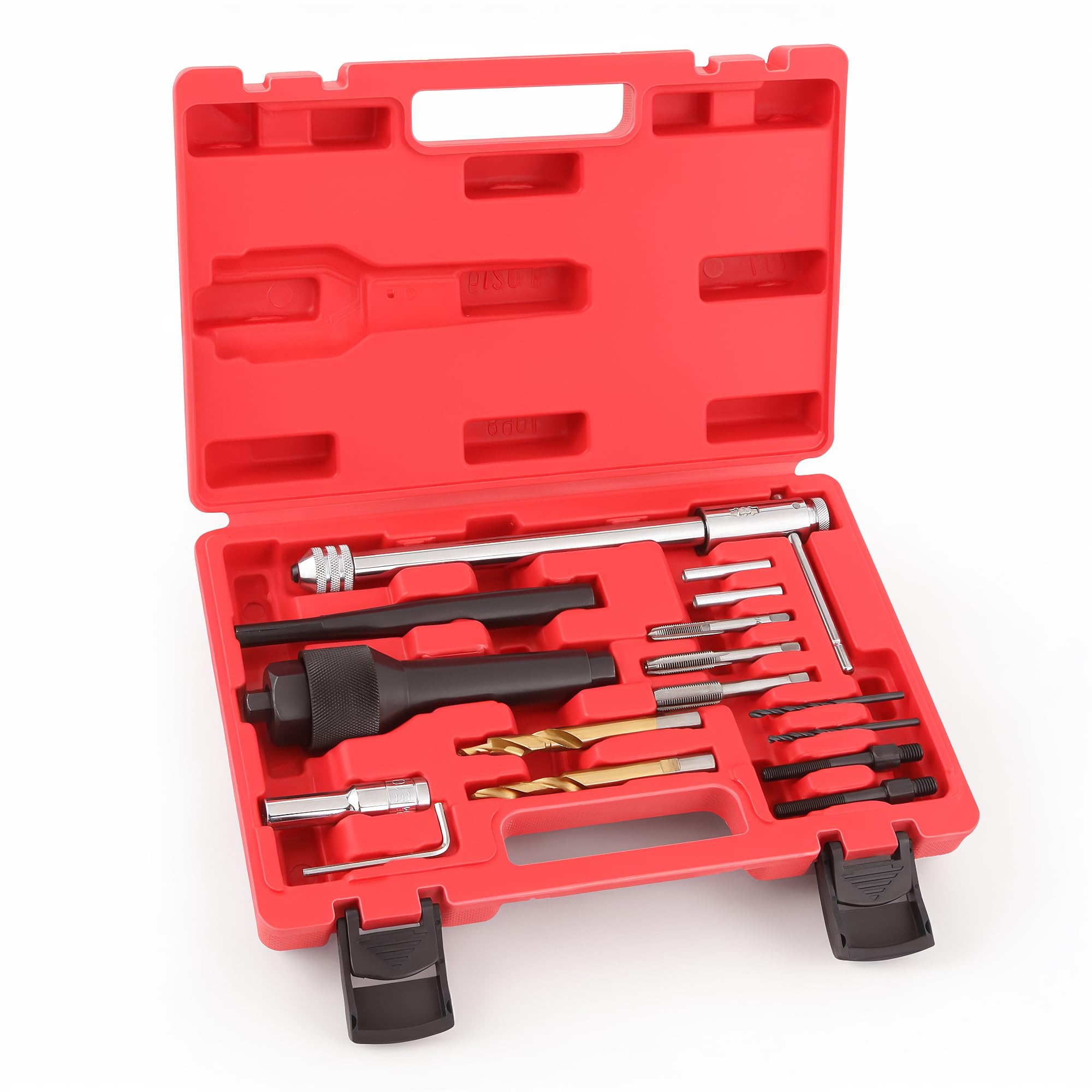Photo 1 of WAYCOJOY 16pcs Glow Plug Removal Tool Kit, 8 mm 10 mm Damaged Glow Plug Extractor Repair Remove Tool Set for Cylinder Heads