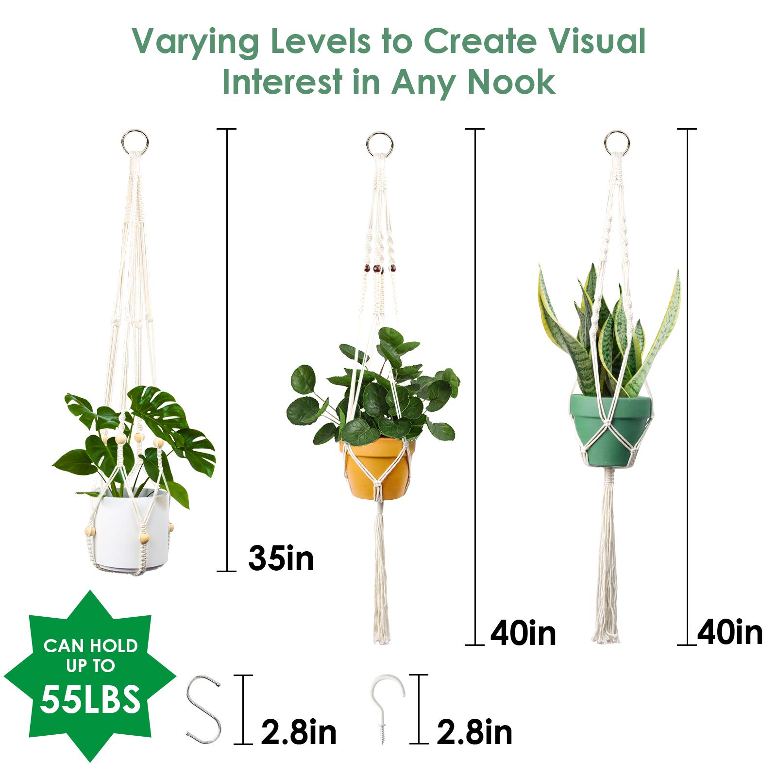 Laerjin - Juego De 6 Macetas Para Suculentas De 3 Pulgadas Con Drenaje Y Bandeja De Bambú, Patrones Geométricos, Macetas Pequeñas De Cerámica Para Plantas De Bebé, Cactus, Hierbas, Plantas No