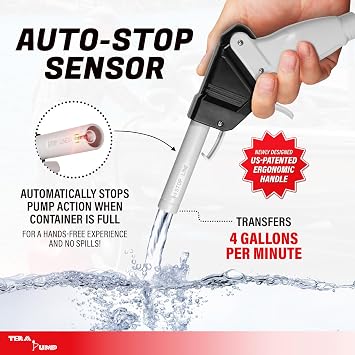 TERA PUMP Cordless Battery Powered Liquid Transfer Pump (4.0 GPM)