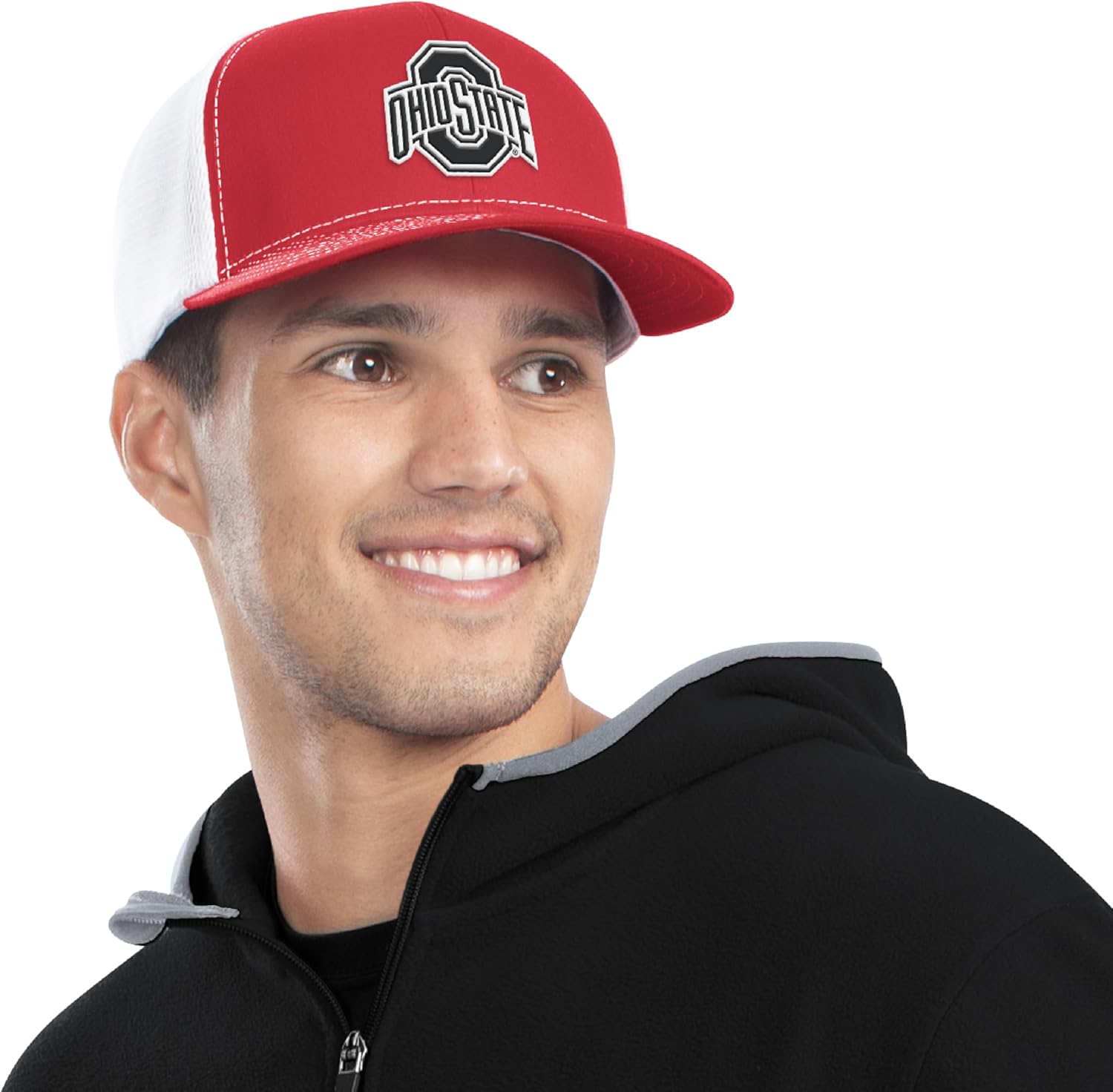 Pacific Headwear NCAA Men's Contrast Stitch Trucker Snapback Hat - Image 4