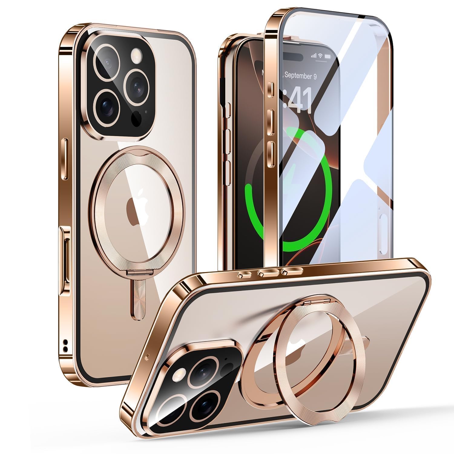 Amazon.co.jp: iPhone 16 Pro Max 用 ケース 両面保護 MagSafe対応 CD