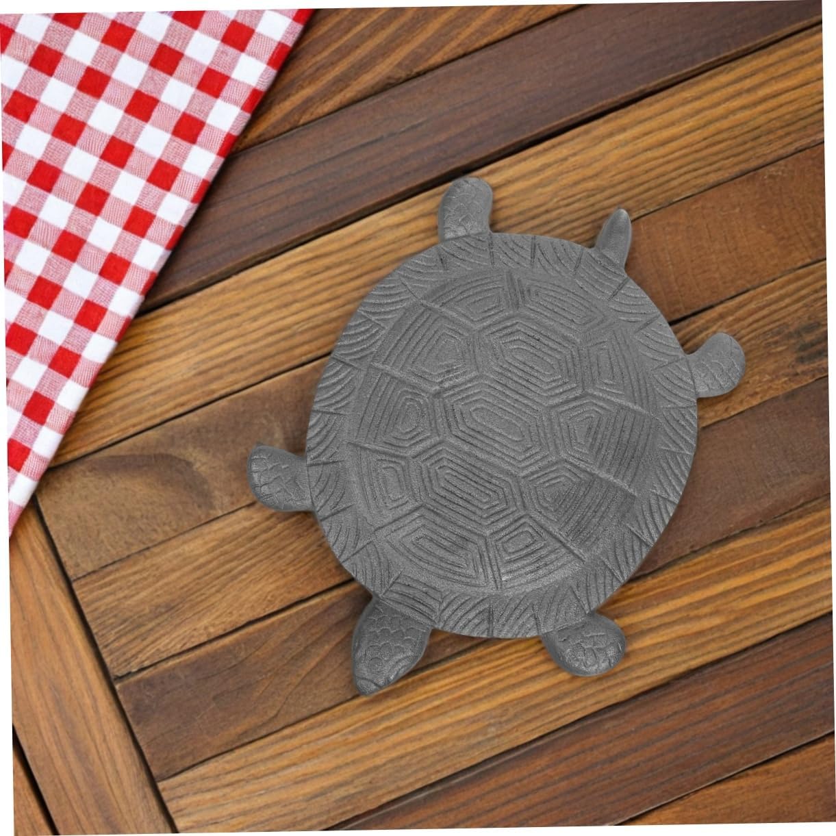 Garden Turtle Stepping Iron Turtle Statue Non-Slip Stepping Mat for Outdoor Pathways Backyard and Patio Decoration