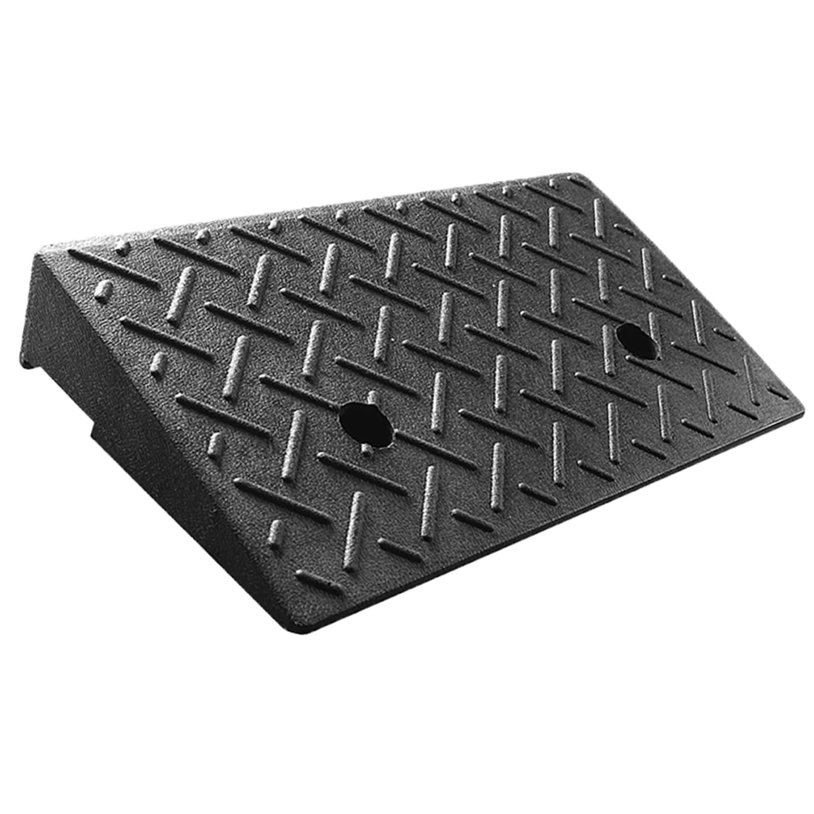 KRXSOBNV Threshold ramp, Rubber Driveway Car Ramp with Water Outlet for Trolleys, Electric Cars, Motorcycles, Wheelchairs(8cm 1pcs)