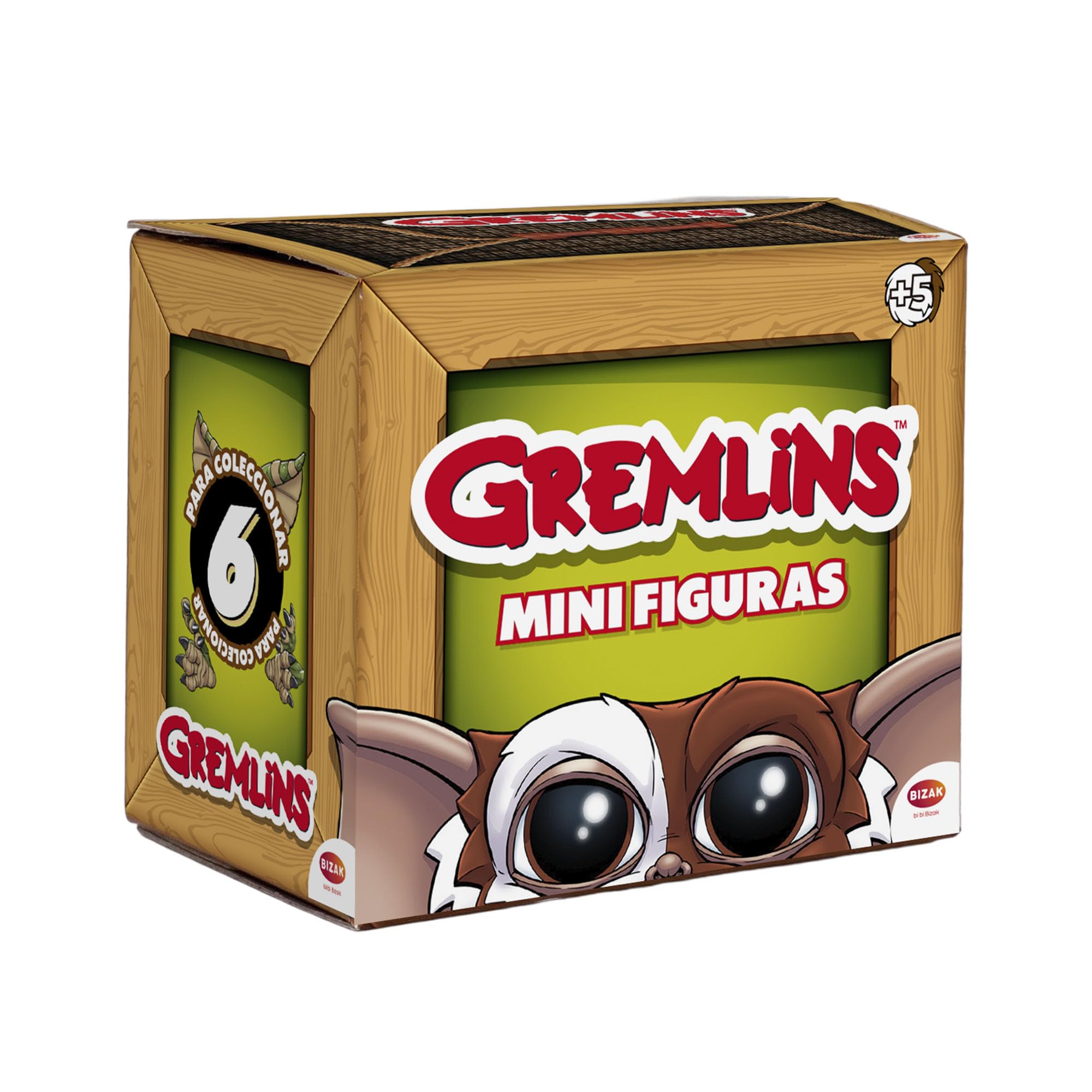 Bizak Gremlins 63245351 Surprise Figures, 6 cm with Collector's Book, 6 Models to Collect, with 1 Ultra Rare Product, Officially Licensed Product for Fans and Children from 5 Years