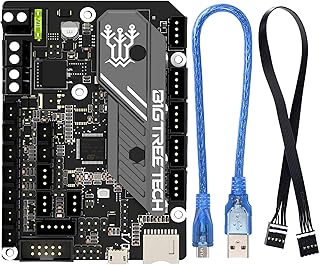 BIGTREETECH SKR Mini E3 V3.0 Control Board with TMC2209 UART Stepper Driver New Upgrade 32Bit Silent Board Compatible Ender3 V2, Ender3 Pro, Ender3 V2 3D Printer(with Cable adapts to ender3 v2 screen)