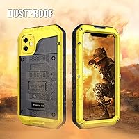 Vista 6 de Mitywah Funda impermeable para iPhone 11 Pro, resistente grado militar, a prueba de golpes, protección de pantalla integrada, resistente y gruesa
