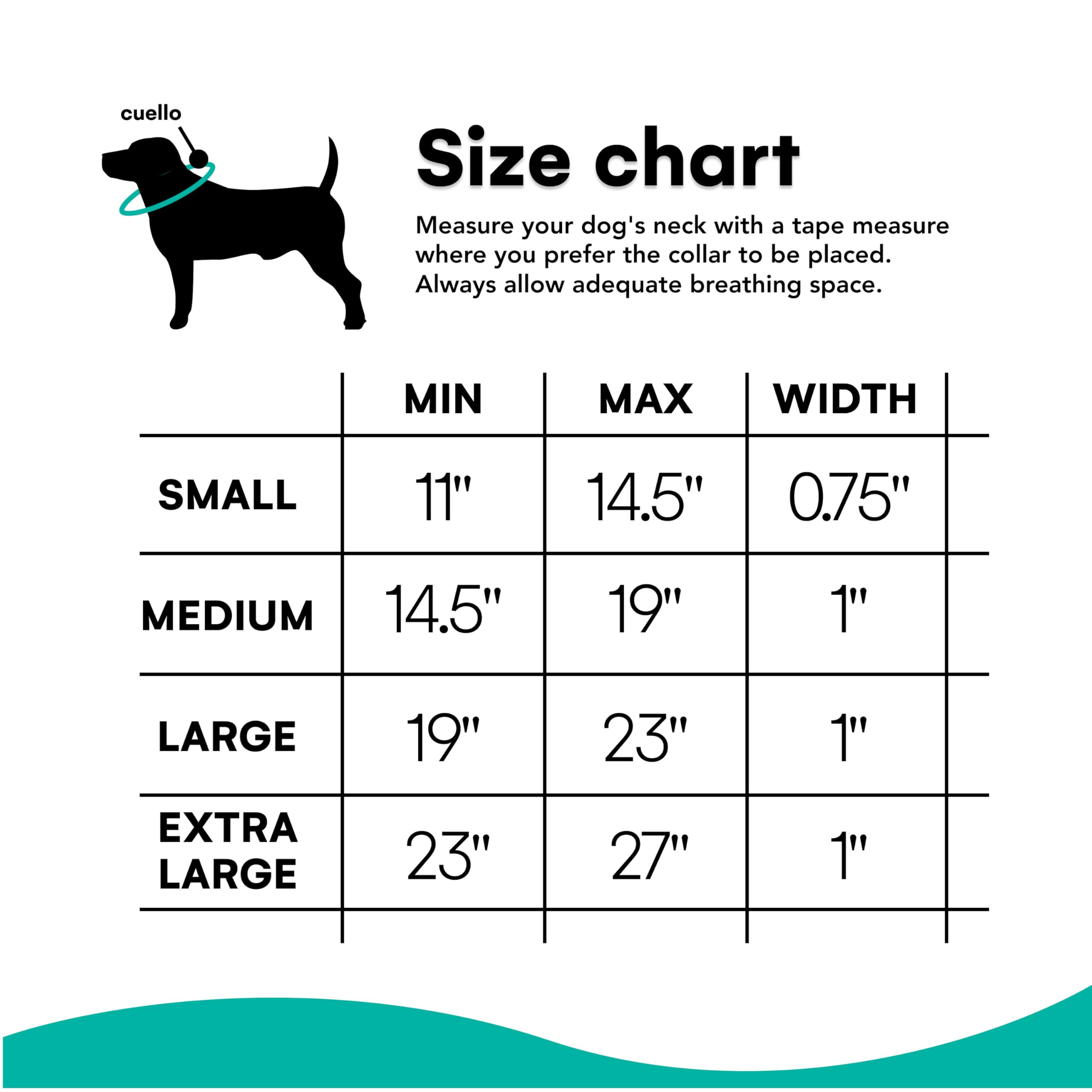 Black Rhino - Collare per cani imbottito in neoprene ultra morbido, per tutte le razze, confortevole, resistente, regolabile, riflettente, impermeabile (L, Blu Sport/Nero)