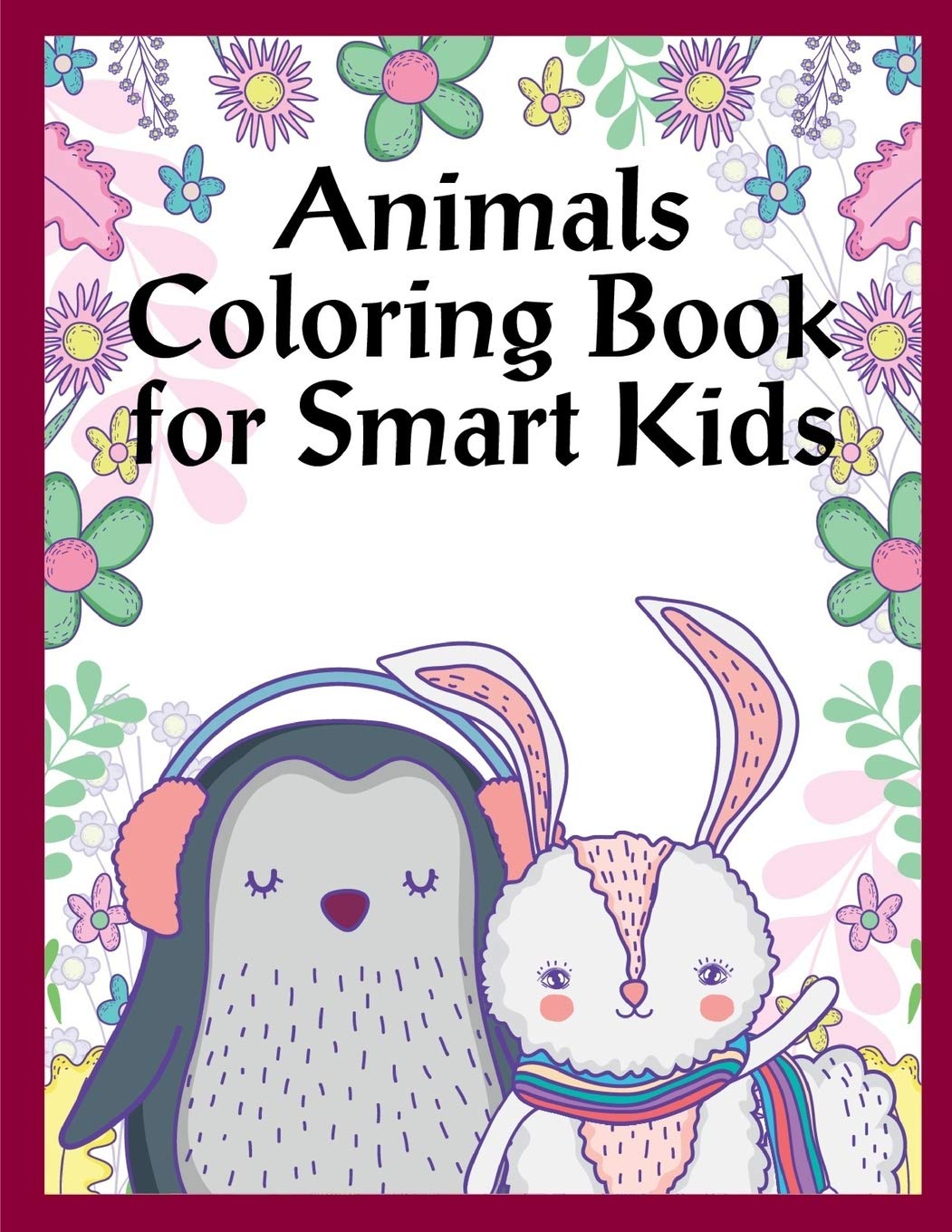 Animals Coloring Book For Smart Kids: Christmas gifts with pictures of cute animals (Sport kids)