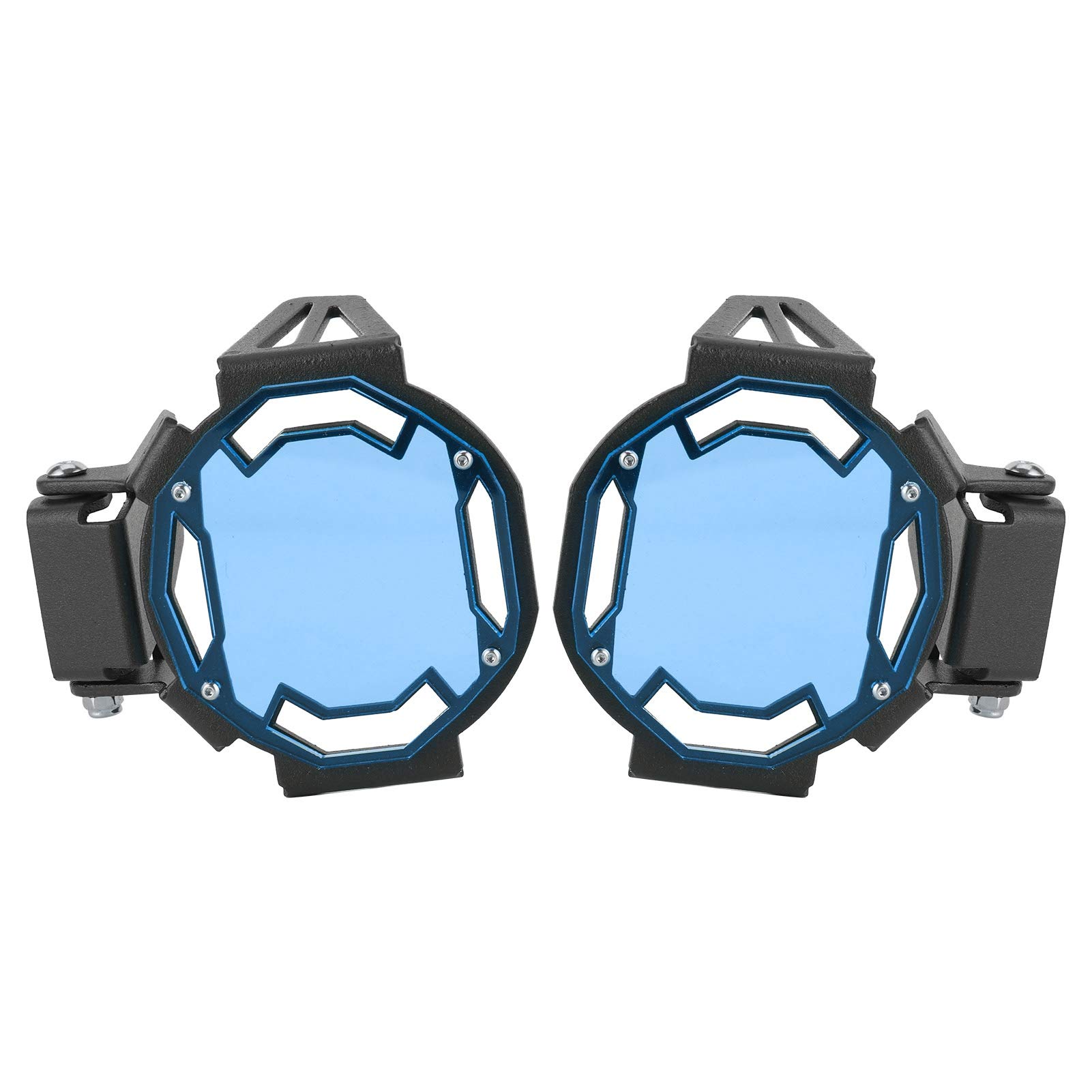 Śruba,Osłona przeciwmgielna motocykla, osłona ochronna lampy LED pasuje do R1200GS / R1250GS Adventure LC itp. (niebieski)