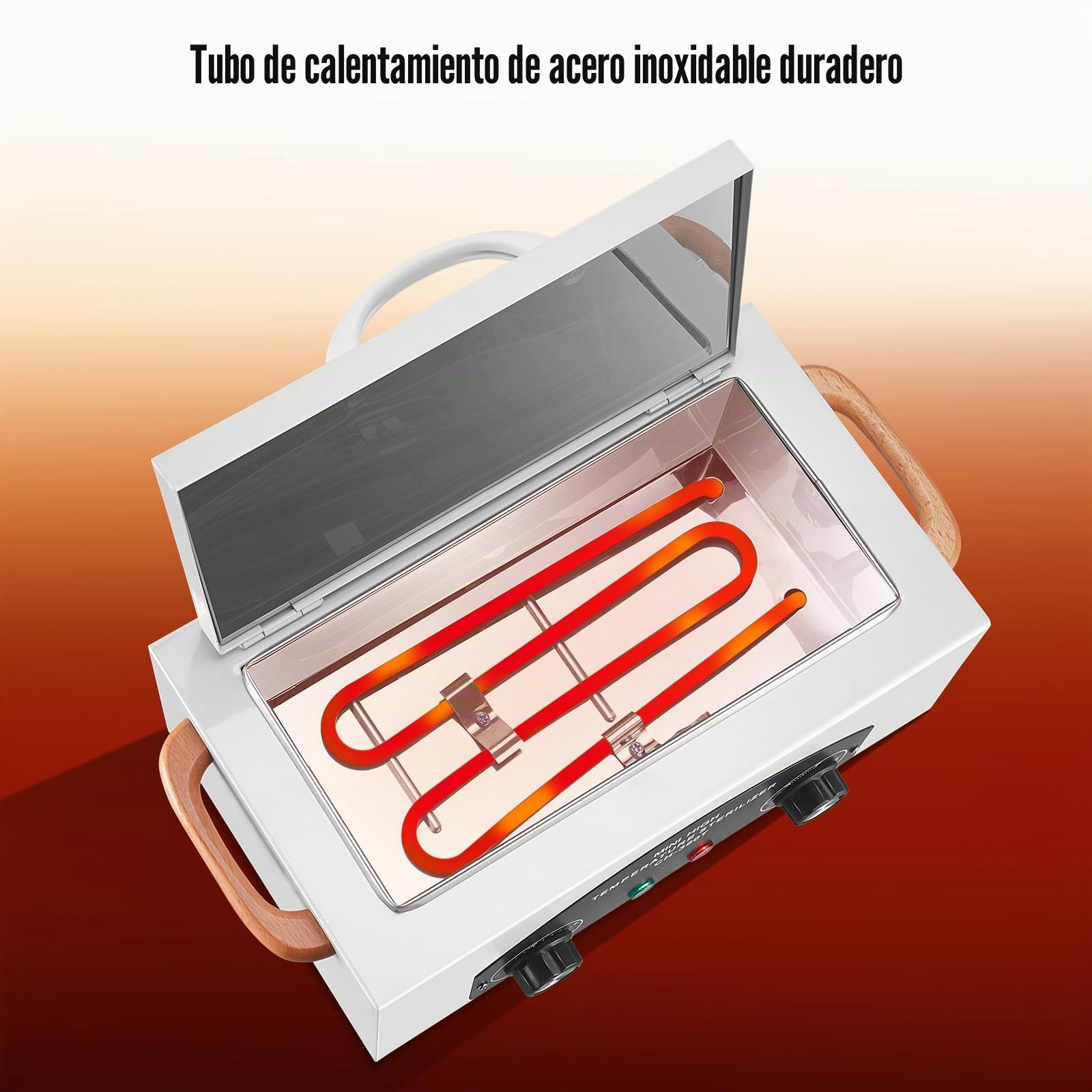 Máquina de autoclave de esterilizador de alta temperatura 110V 300W Herramienta de uñas esterilizador Esterilizador de calor seco Herramienta dental esterilizador de manicura 1.5L Equipo de salón