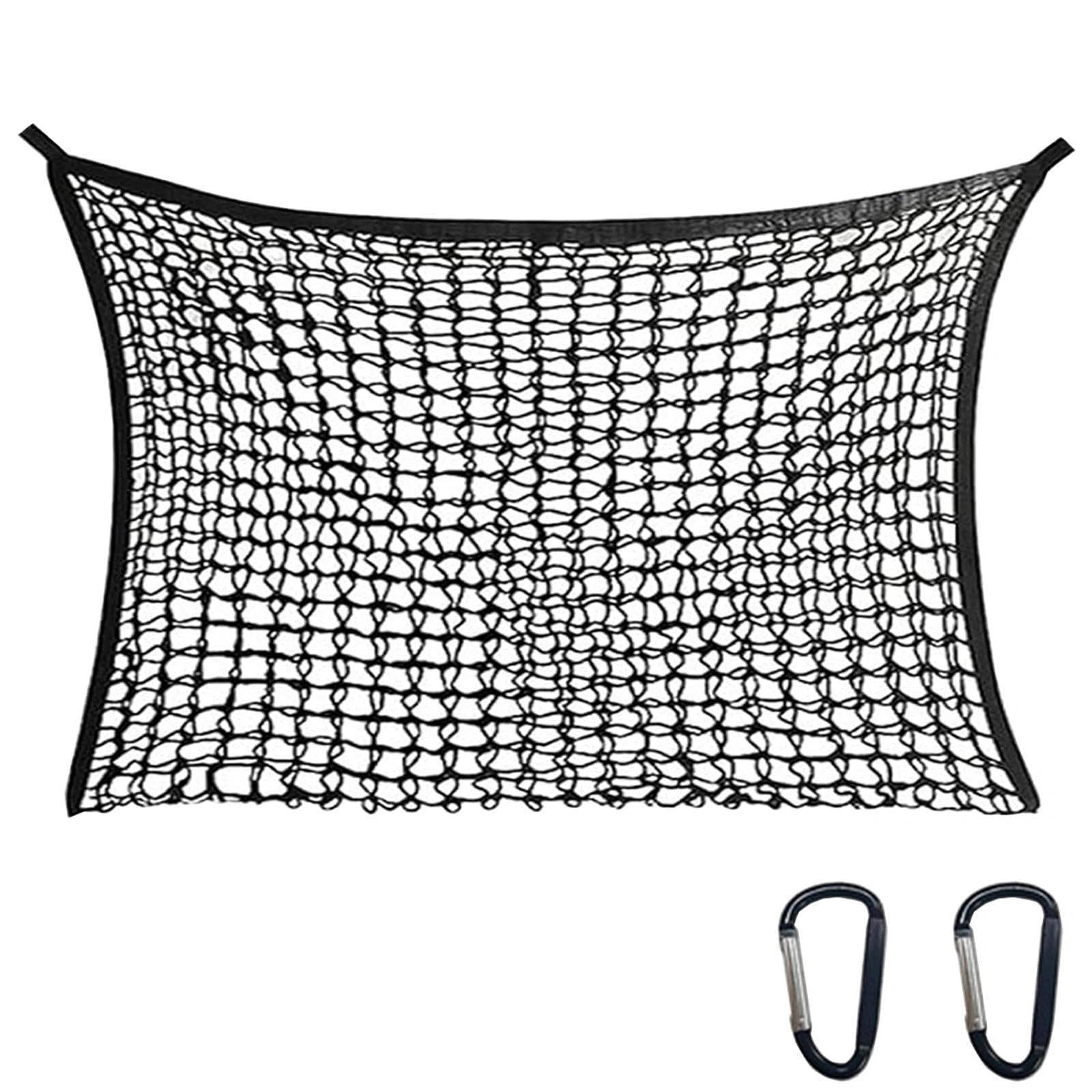 90 * 120CM Filet a Foin Cheval Maillage 4 * 4CM Filet a Foin avec Mousqueton Filets Foins Chevaux Convient pour Nourrir Les Chevaux, Les Bovins, Moutons et Autres Animaux d'élevage