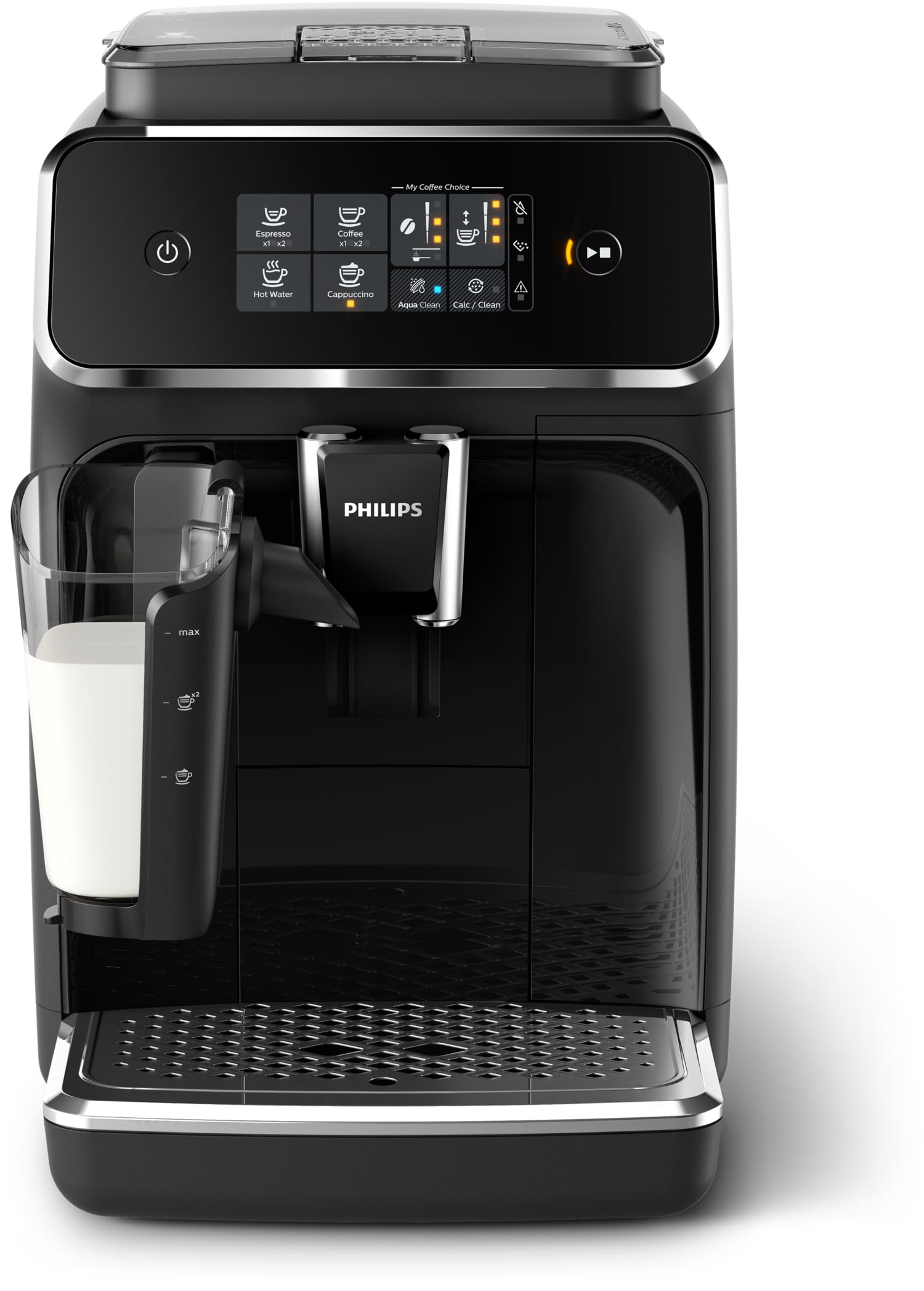 PHILIPS Kaffeevollautomat LatteGo 2200 Serie, Schwarz, 2 Spezialitäten