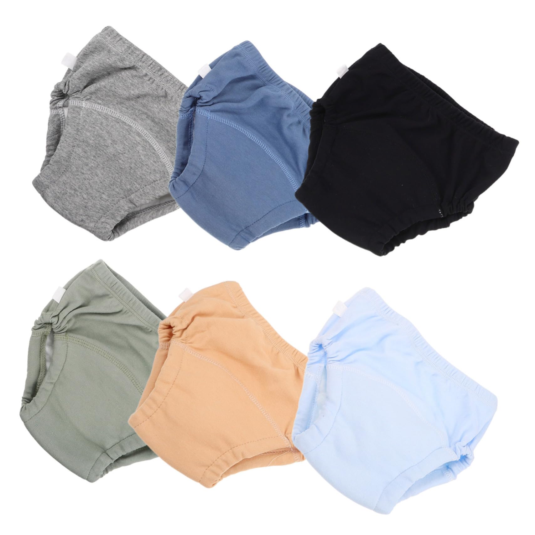 FRCOLOR Cotton Training Pants for Baby Boys Absorbent Leak-proof Soft Breathable Newborn to Toddler Potty Training Pants Assorted Color