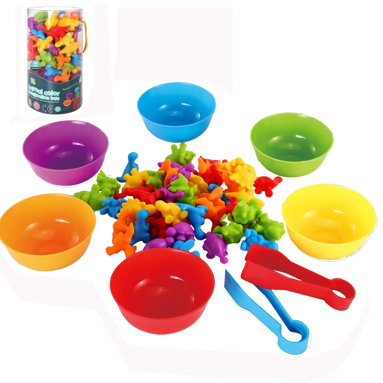 Ucradle Montessori Rainbow Counting Toys