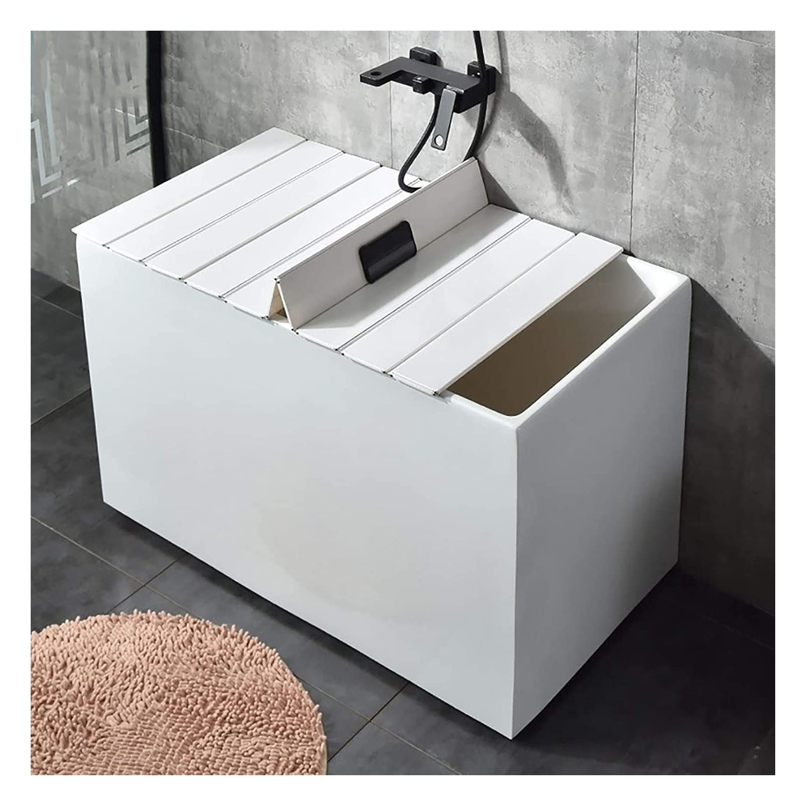Bandeja de baño con 70 cm de ancho, a prueba de polvo y resistente al agua, cubierta aislante para tina, fácil de limpiar (70 x 118 x 1,1 cm)