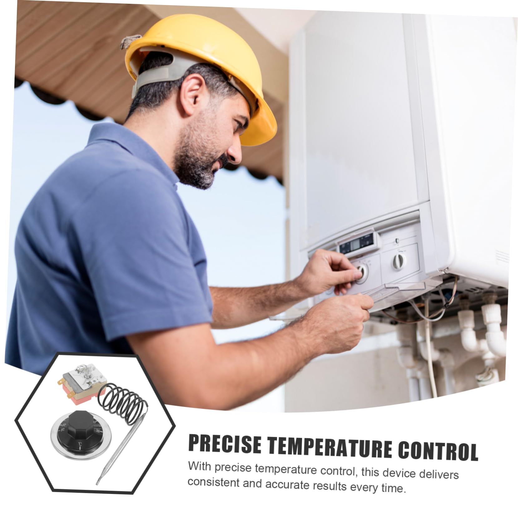 4pezzi Termostato Meccanico Per Friggitrice e Forno Interruttore Di Controllo Temperatura Facile Installazione e Versatile Per Uso Industriale e Residenziale