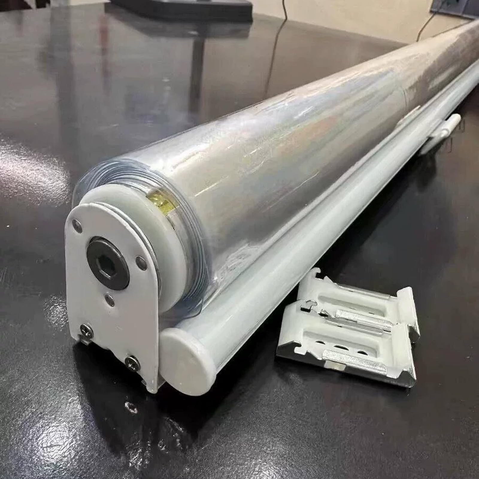 Transparent Wasserdichtes Roll-Up-Rollo für Veranda-Pavillon,mit Zubehör (W110xH180cm)