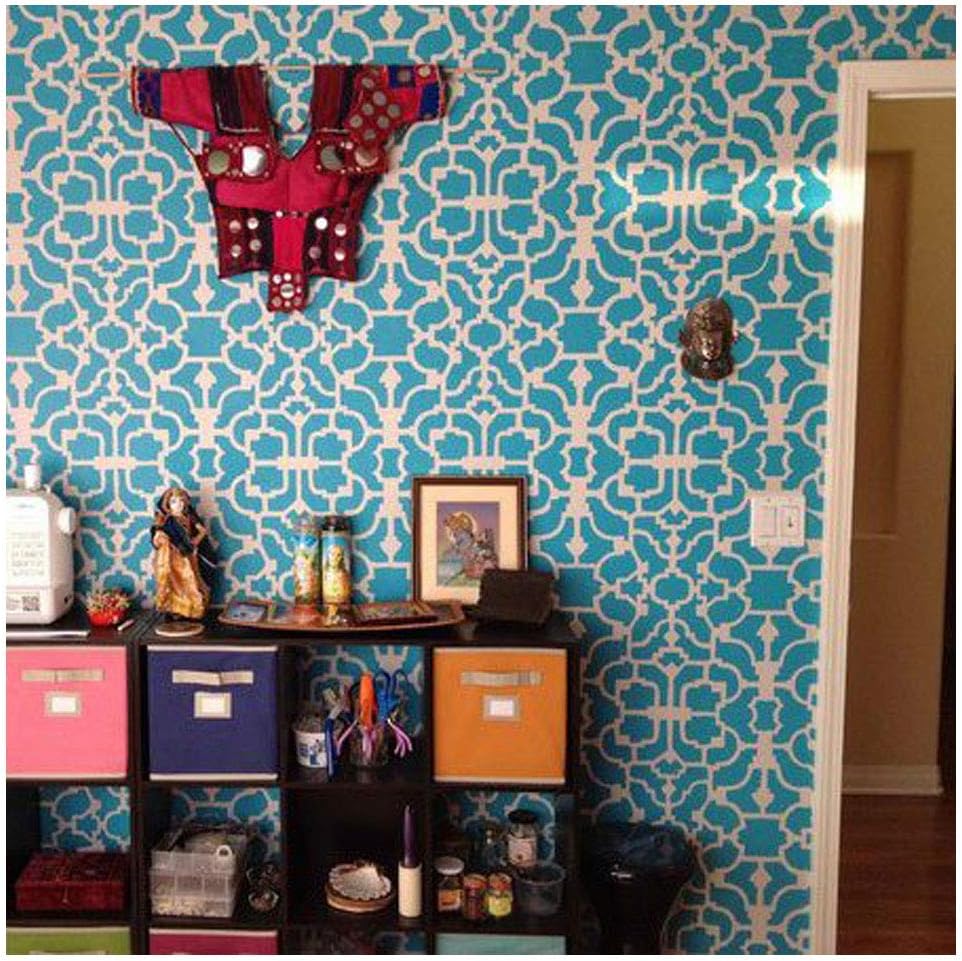 Wall Stencil Vision - Reusable Wallpaper Stencils - DIY Decor