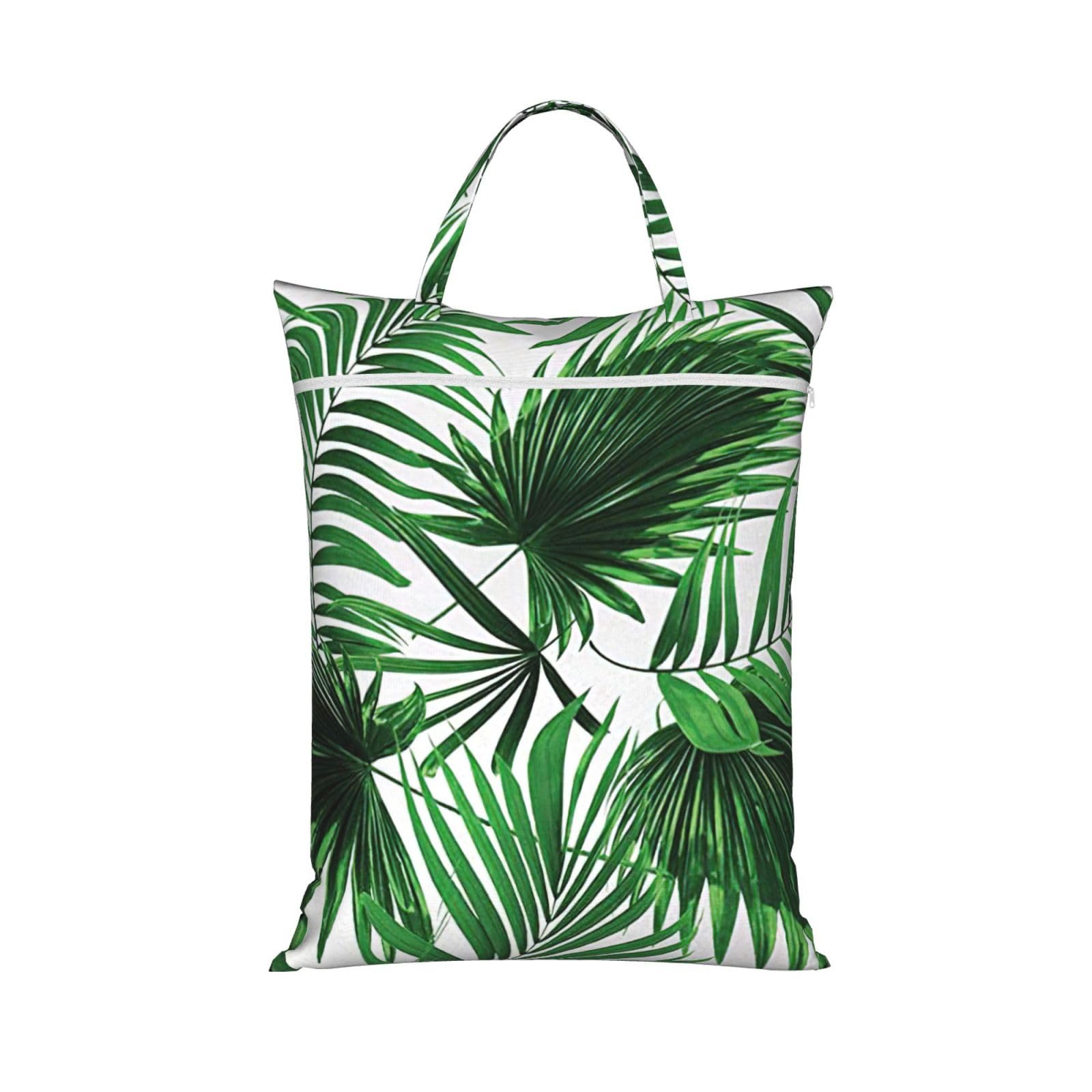 Pphgut 1 Pc Palm Tree. Print Travel Laundry Bag Portable Dirt Clothes Bags Daily Hiking Camping Vacation