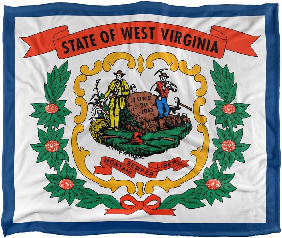 West Virginia Flag Officially Licensed Silky Touch Super Soft Throw Blanket 50" x 60"