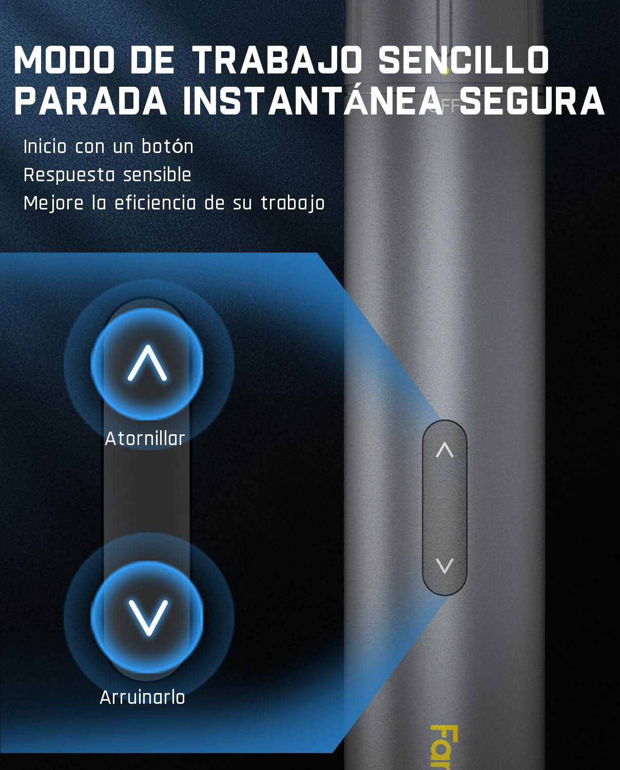 Fanttik Potente Destornillador Eléctrico de 3.7V, Juego de Destornilladores Recargable de 16 Puntas Máx 6 N.m, 3 Ajustes de par con Luz LED para Reparación de Muebles/Computadoras - S1 Pro