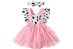 Adorable Pink Cowgirl Romper for Little Princesses