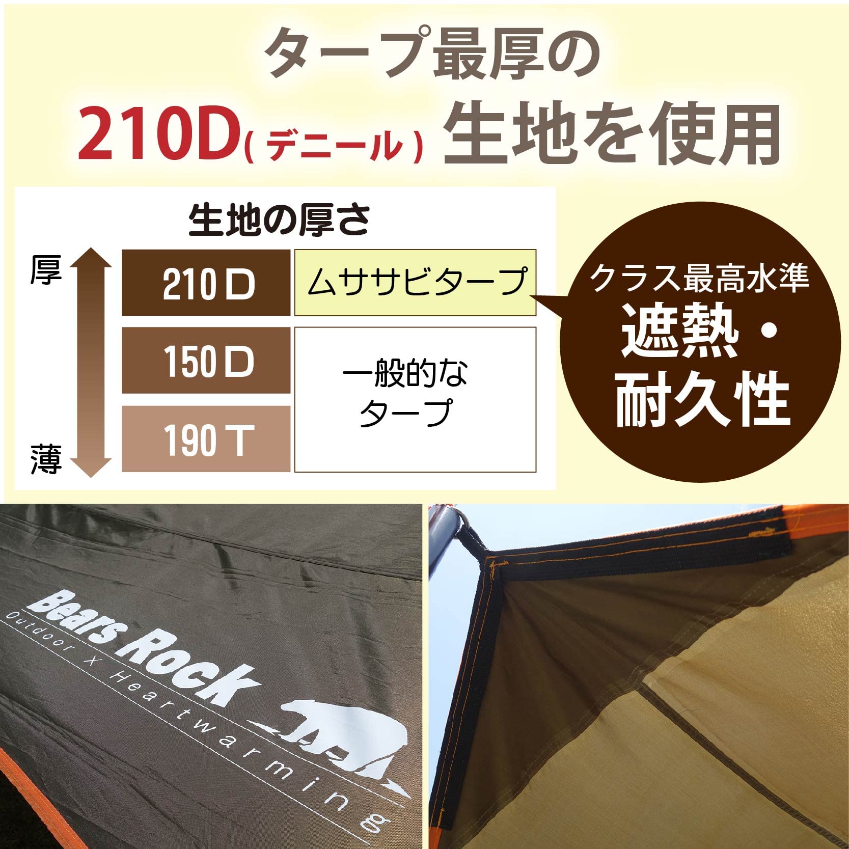 Amazon | Bears Rock ムササビタープ HT-M501 ベアーズロック