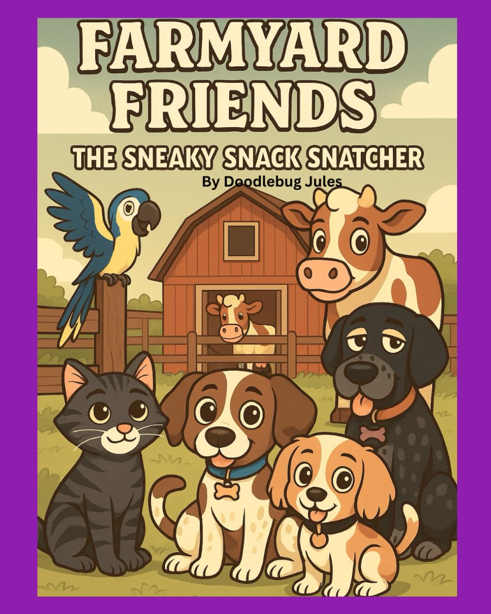 Farmyard Friends The Sneaky Snack Snatcher: Problem Solving, Teamwork, Friendship, Honesty, Kindness. Read Aloud. Picture book. Children ages 1-8