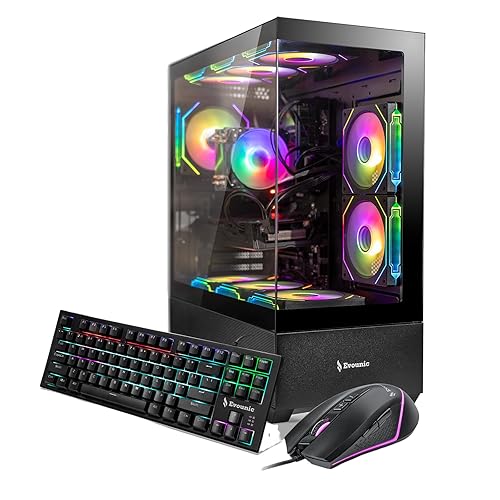 Liquid Cooled Gaming PC Desktop β Ryzen 7 5700X up to 4.6 GHz 8 Cores, RX 5500 XT 8GB, 32GB DDR4 RAM, 1TB SSD, Wi-Fi 6 & Bluetooth 5.4, 9 ARGB Fans, Windows 11 Pro, 650W PSU Performance Computer