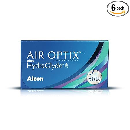AIR OPTIX PLUS HYDRAGLYDE Quality Soft Contact Lens -6 Pieces Lens Pack Power Range -2.50, -2.5