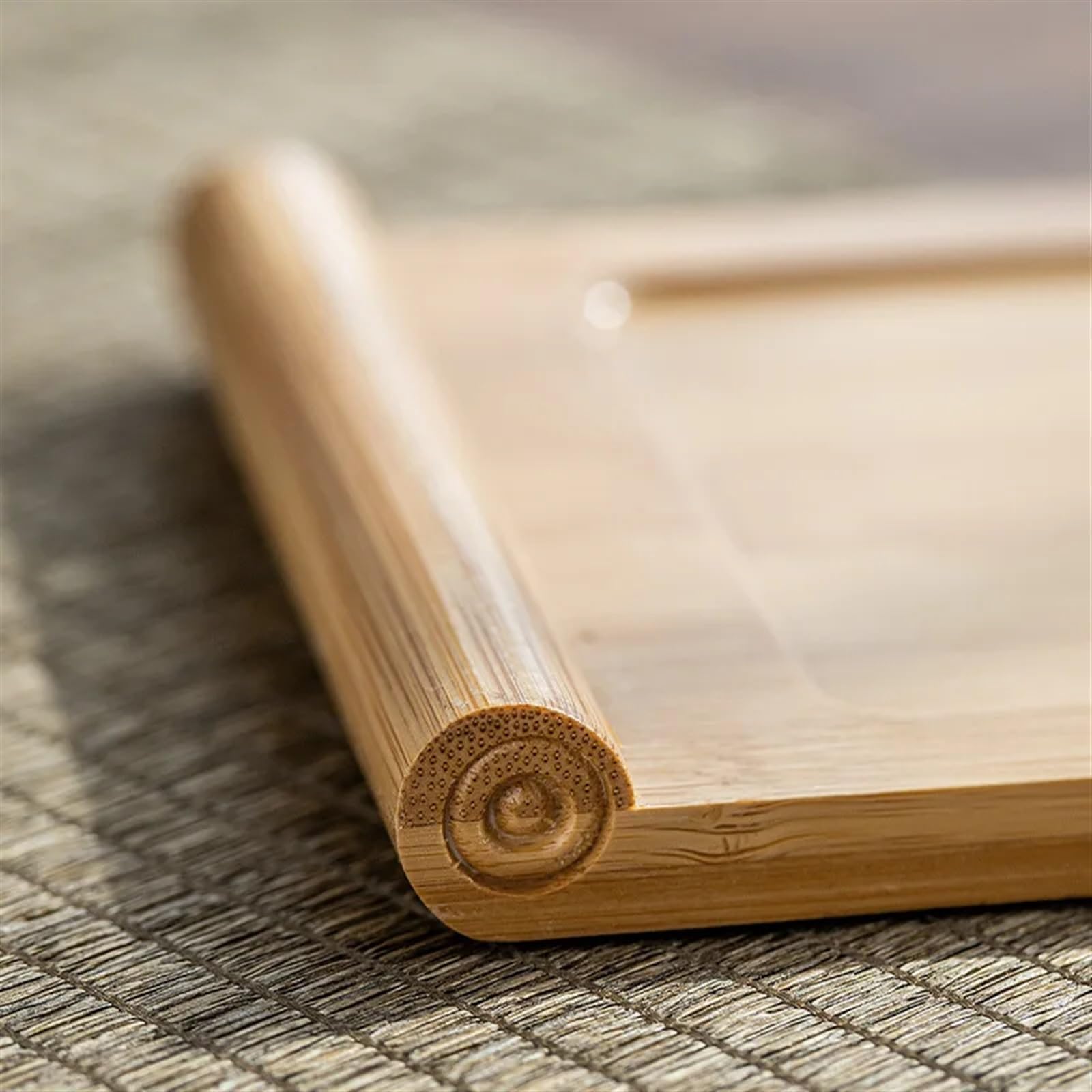 Bandeja de Madera Bandeja de Madera Bandeja de té casera de Madera Rectangular Bandeja de Pan de Madera Bandeja de Aperitivos de Restaurante de Hotel(33x16.5x2cm)
