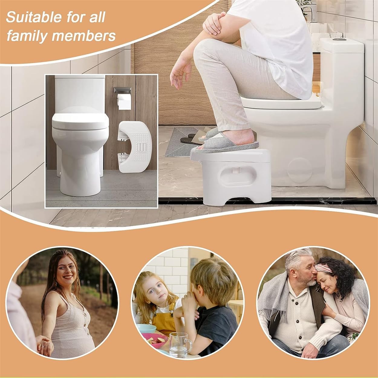 Sealands Tabouret De Toilette Pliable - Tabouret Poop Avec