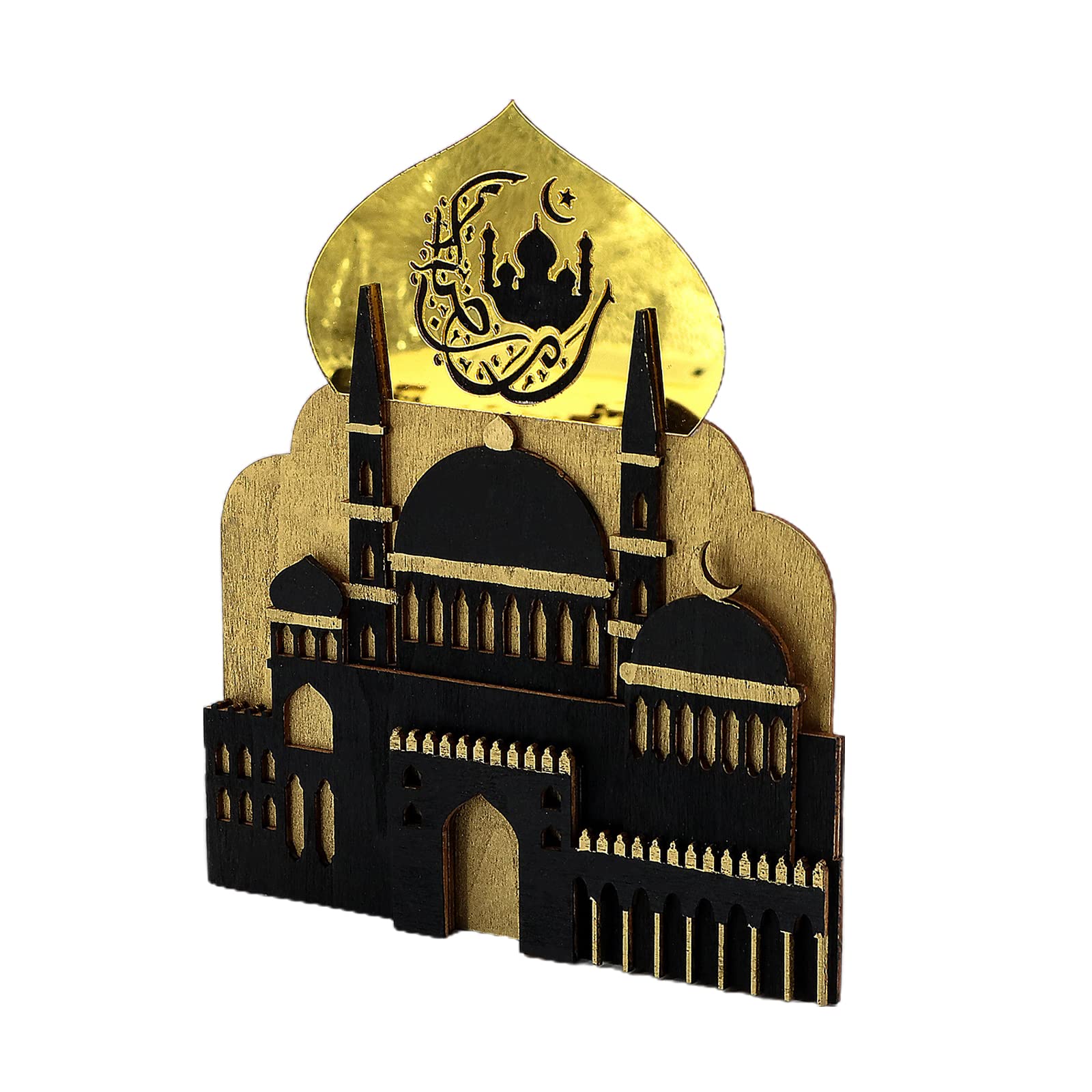 Kalttoy Black Wood Ornaments Wood Eid Party Supplies Ornament For Rooms Party Decorations Eid Supplies