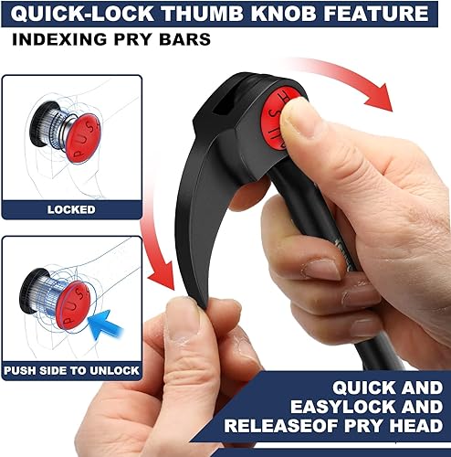 Miniatura 2 de Juego de 4 barras de palanca de indexación (8, 10 y 16 pulgadas), barra de palanca plana resistente de 7 pulgadas y 3 tornillos, juego de barra de