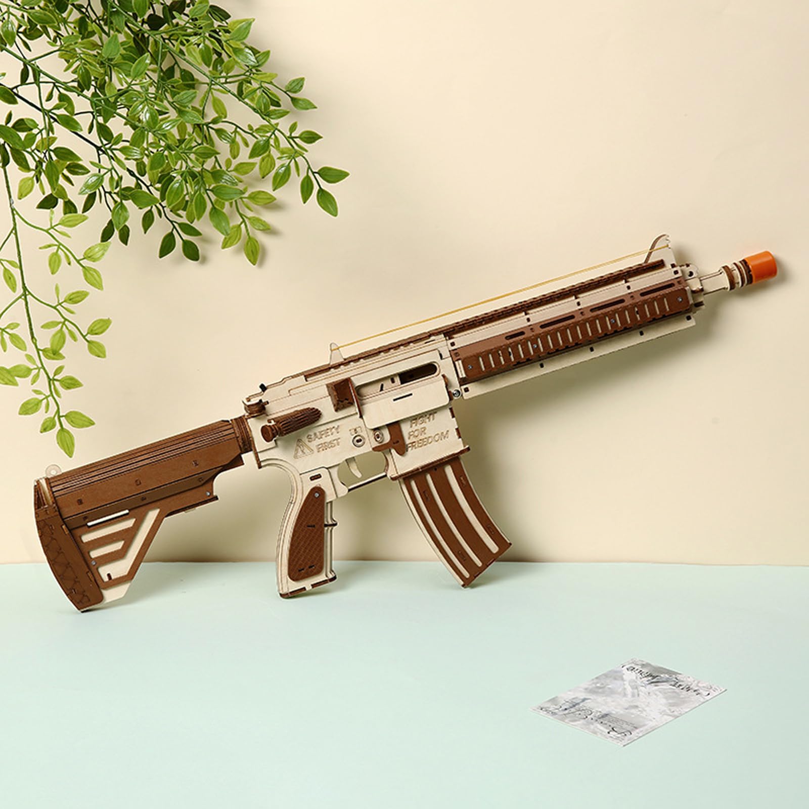 3D Puzzle Holz Erwachsene Gewehr, DIY 3D Pistole Holzbausatz Erwachsene, 3D Puzzle Holz Modellbausatz, 3D Pistole Modellbausatz Spielzeugwaffen Home Decor Gift