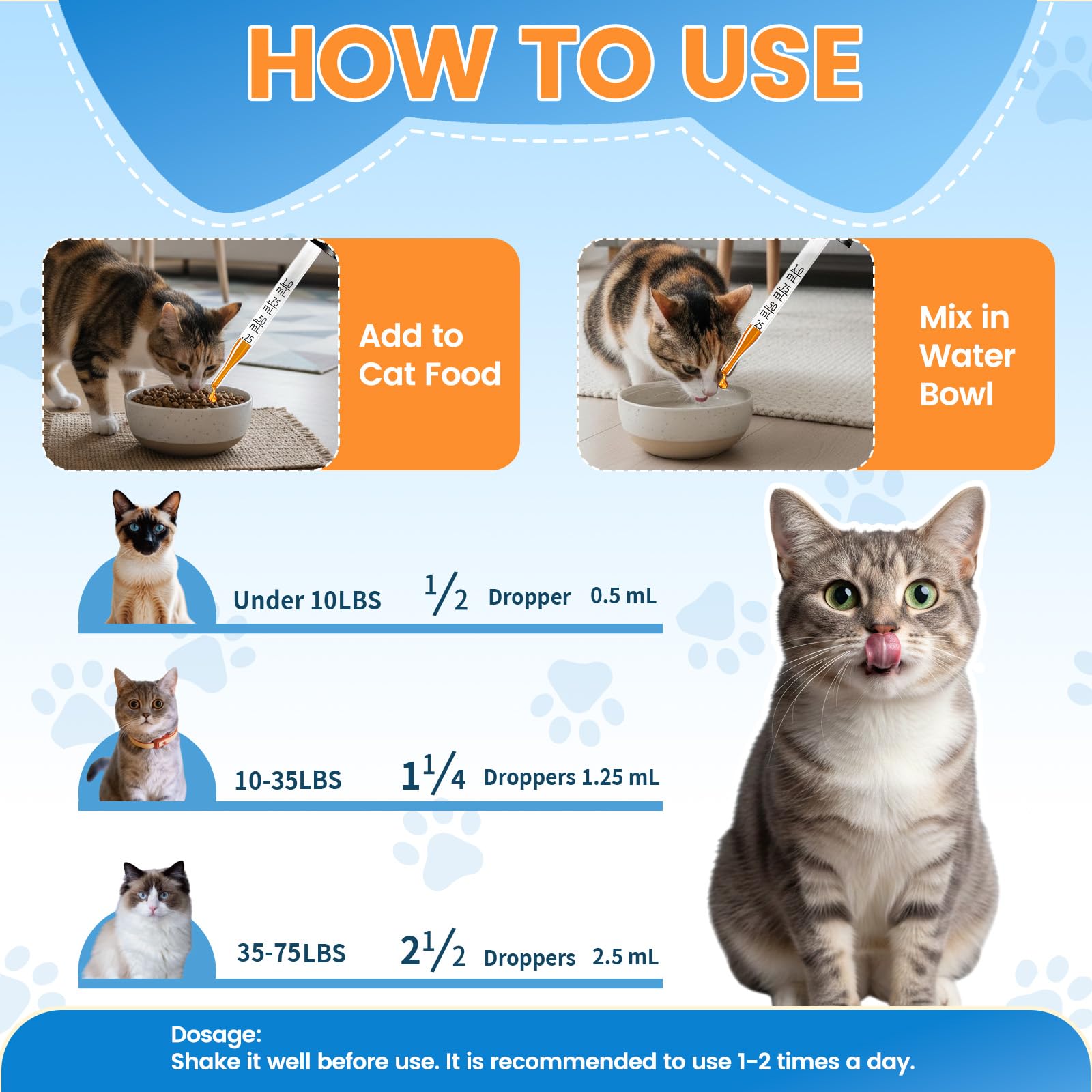 L-Lysine for Cats 60ml, Immune Respiratory Eye Support Roast Chicken Flavor — Amazon image 6