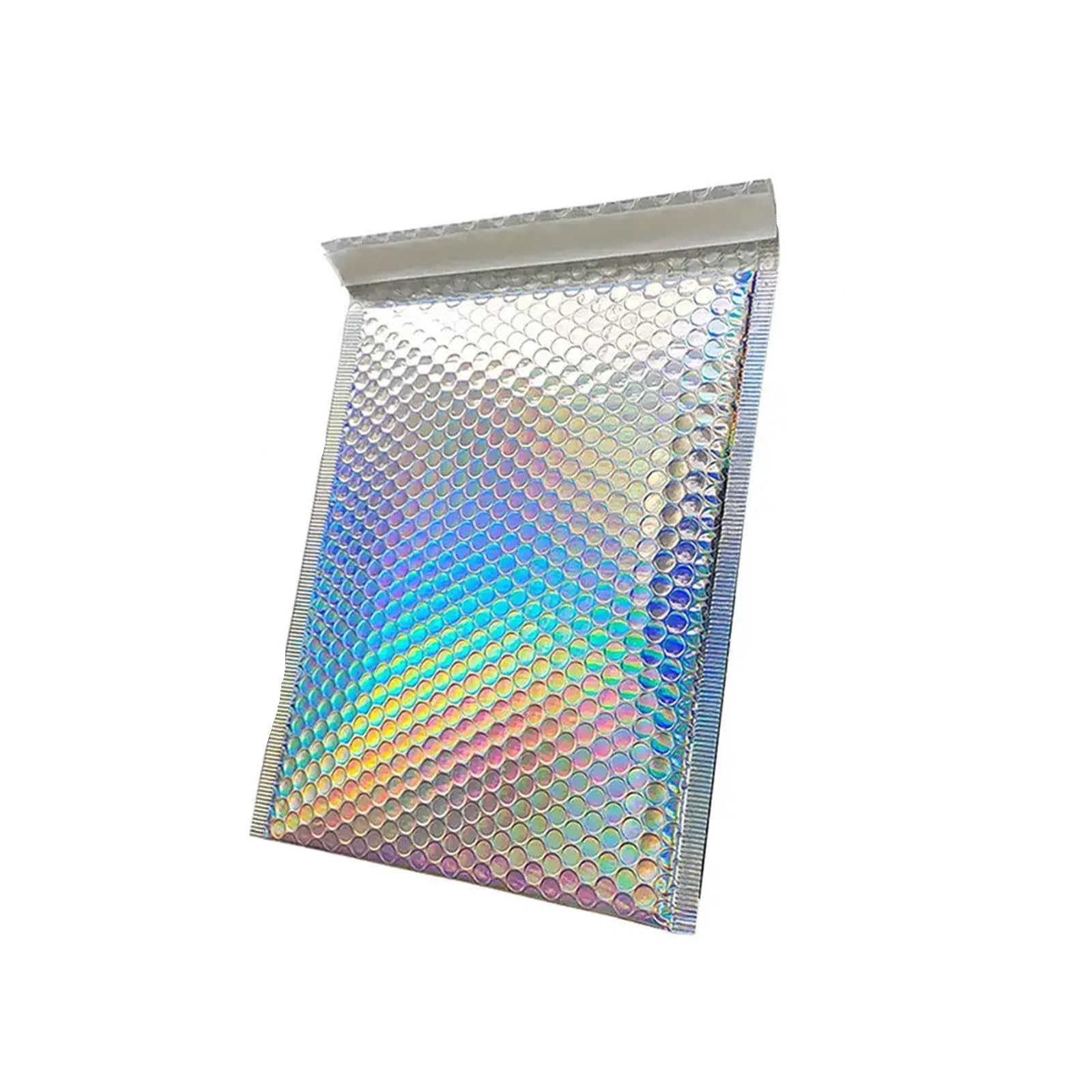 Self Sealing Bubble Cushion 10Pcs/Lot Colorful Bubble Mailers Aluminized Bags Laser Envelope Self Seal Postal Packaging Book Shipping Package(15x18x4cm)