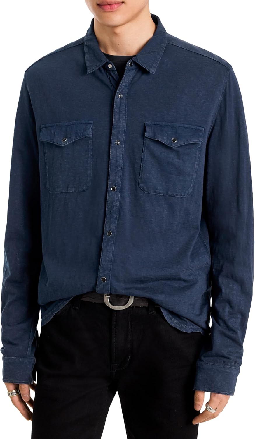 John Varvatos Mens Arvon Western Shirt - Image 2