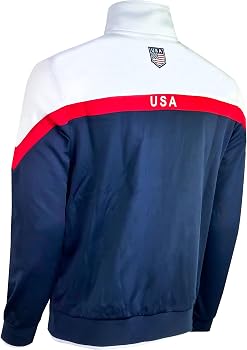 Amazon.com: Boy's USA Track Jacket, Youth U.S Full Zip Sweater