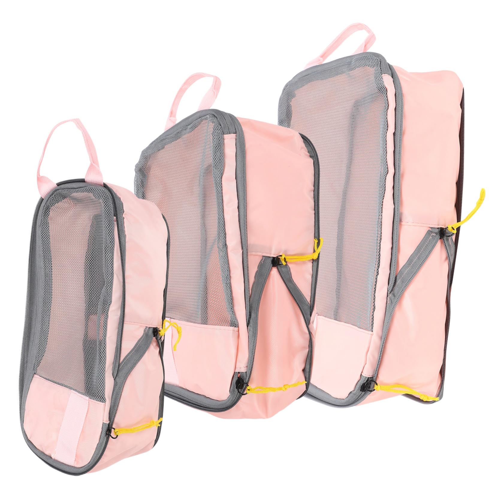 Hohopeti Organizer Da Viaggio Set 3 Pezzi Oxford Leggero, Cubi Di Imballaggio a Compressione e Borse Porta Scarpe, Organizzatori Per Bagagli Per Viaggi Di Lavoro, Vacanze e Campeggio