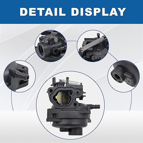 Miniatura 6 de 799584 Carburador para cortacésped Troy Bilt TB110 TB200 B110 B&S 09P702 550EX, 625EX, 675EX, 725EXI 140cc Motores Reemplaza 594058 594057 592361