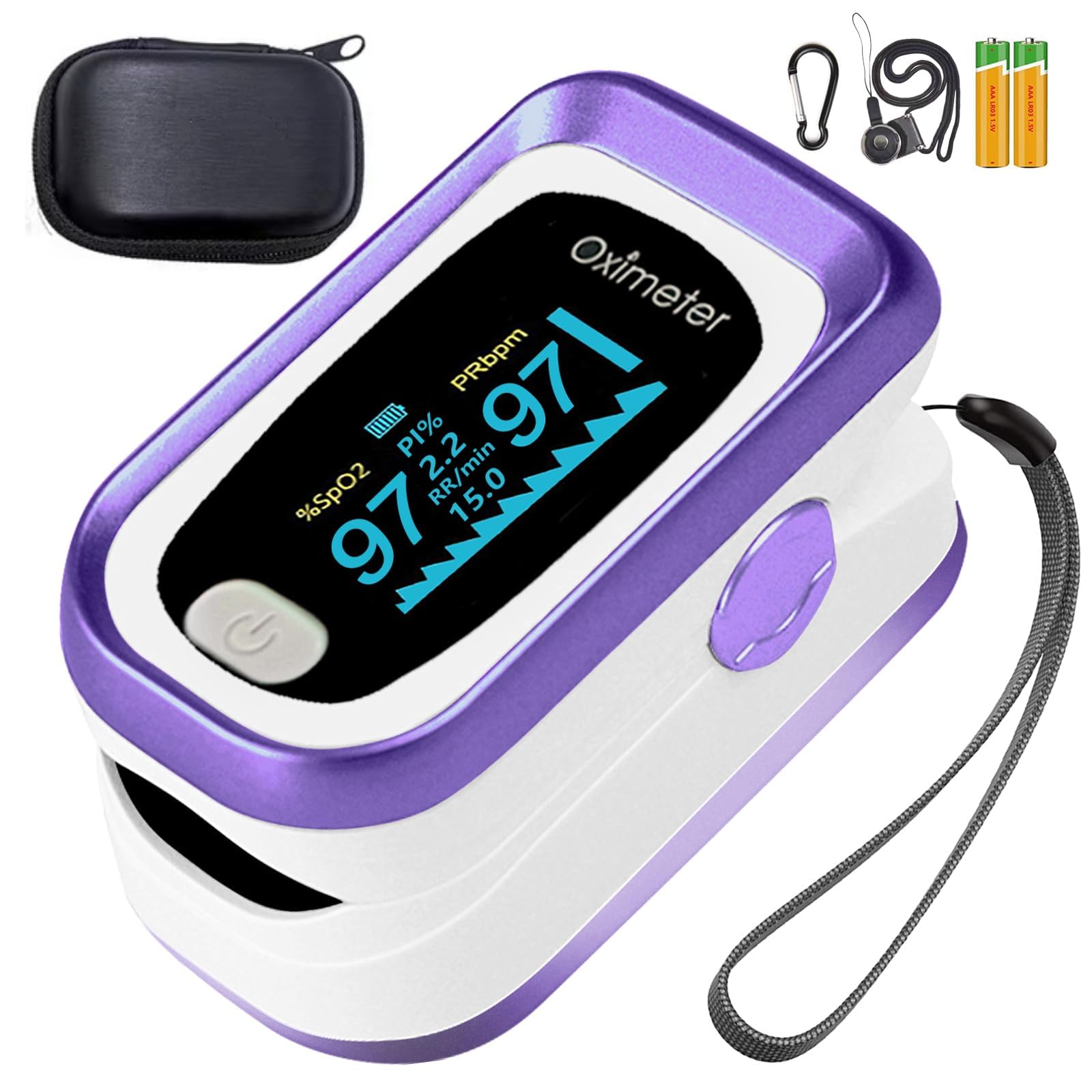 Fingertip Pulse Oximeter - Purple -1 Fingertip Pulse Oximeter - Purple -1