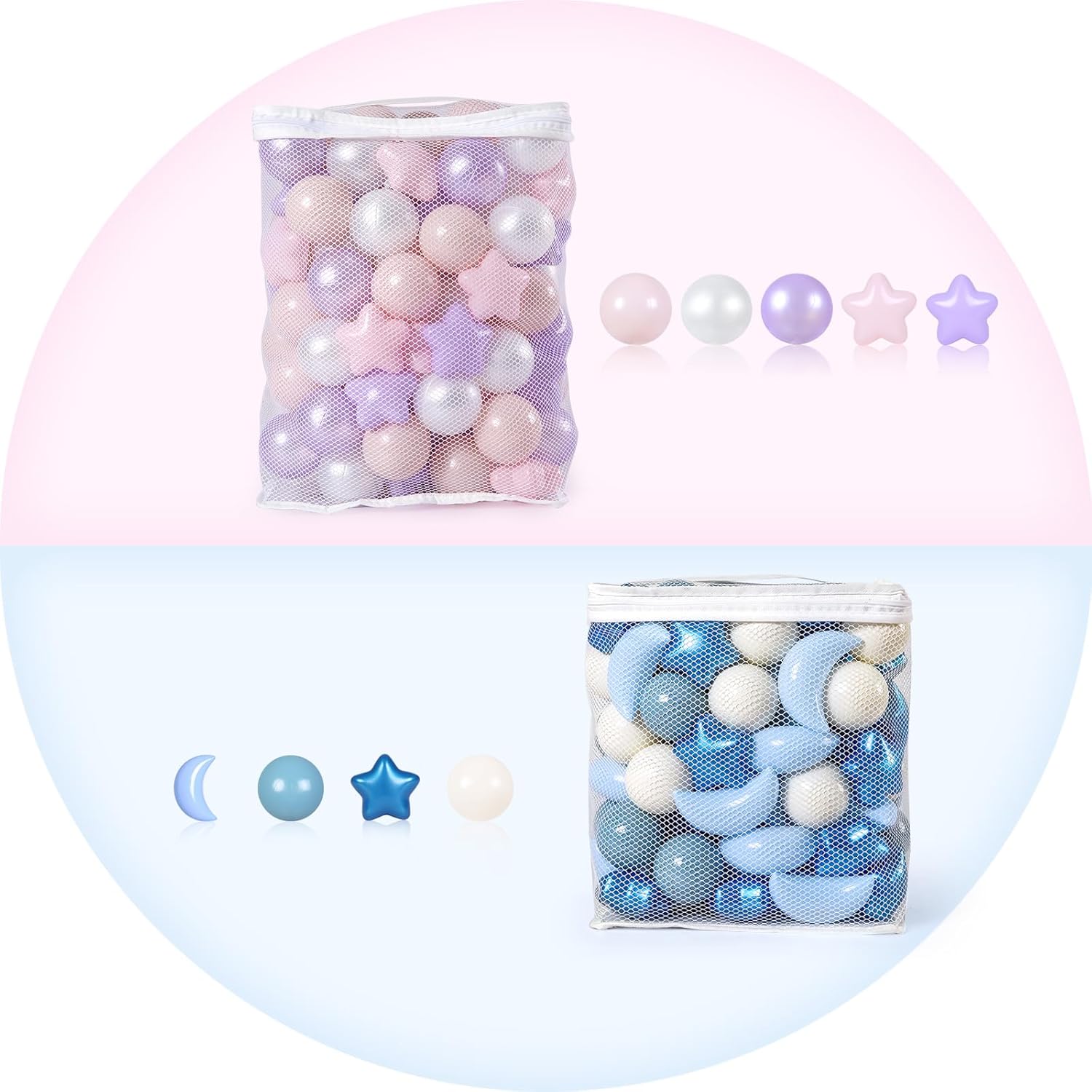 GOGOSO 200pcs Shape Ball Pit Balls for Friendship barcelet